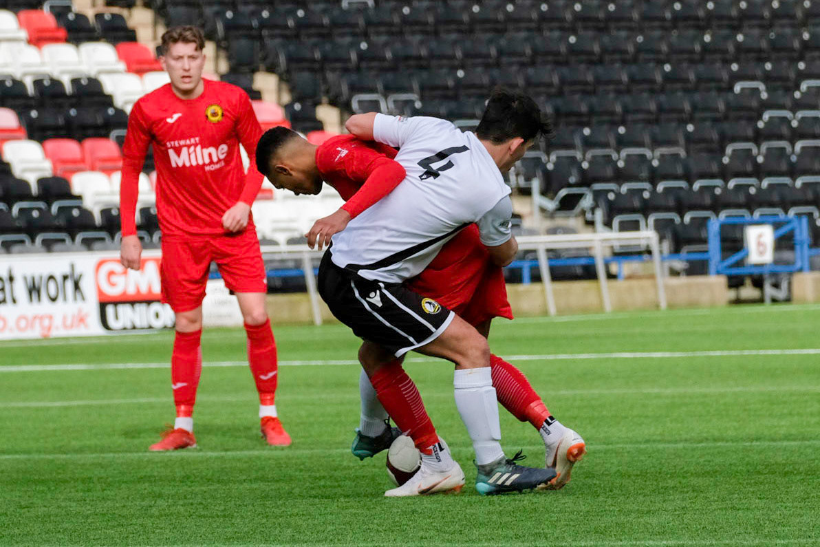 Widnes vs Prescot Cables 

match action from Halton Stadium during the 2019/20 BetVictor Northern Premier season 29/02/2020 between Widnes FC and Prescot Cables FC

Photograph by John Middleton
