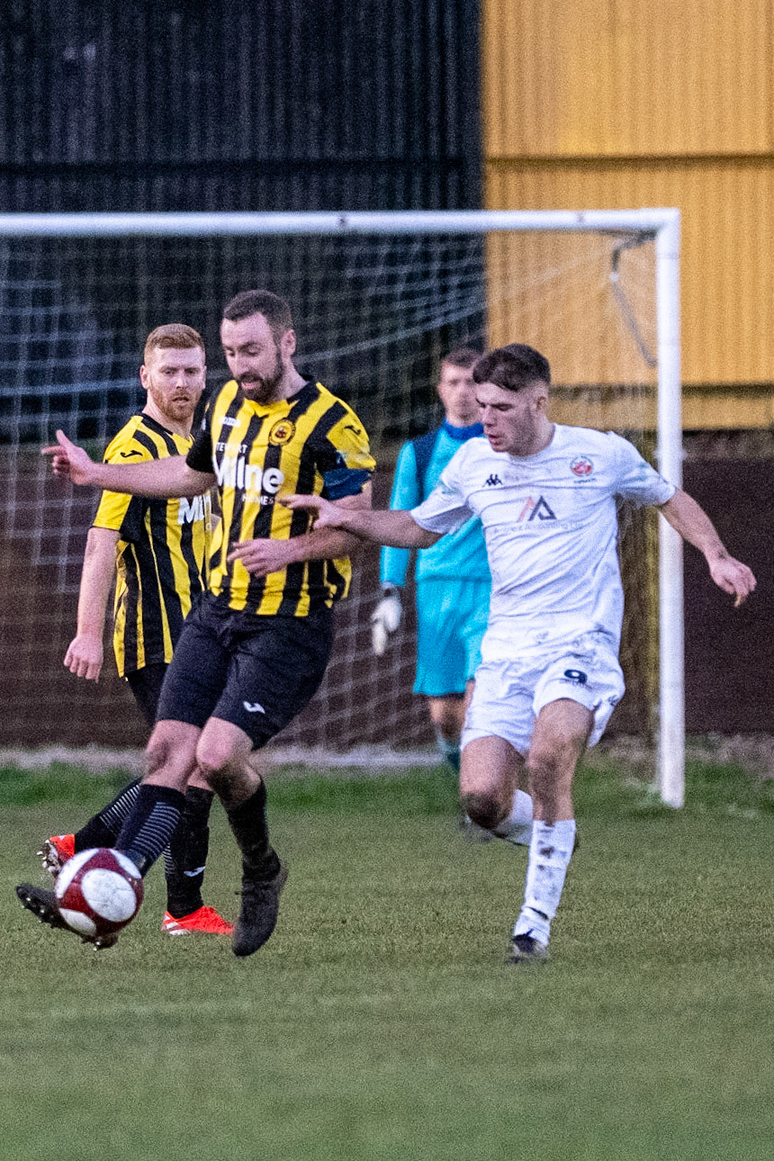 Prescot Cables vs Trafford 

match at IP Truck Parts Stadium during the 2019/20 Betvictor Northern Premier season 18/01/2020.

Photograph by John Middleton