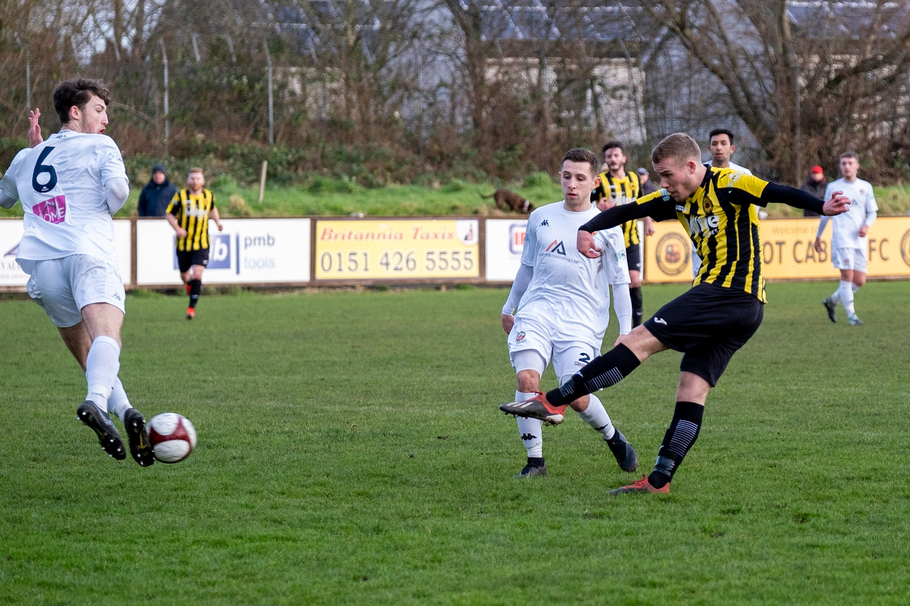 Prescot Cables vs Trafford 

match at IP Truck Parts Stadium during the 2019/20 Betvictor Northern Premier season 18/01/2020.

Photograph by John Middleton