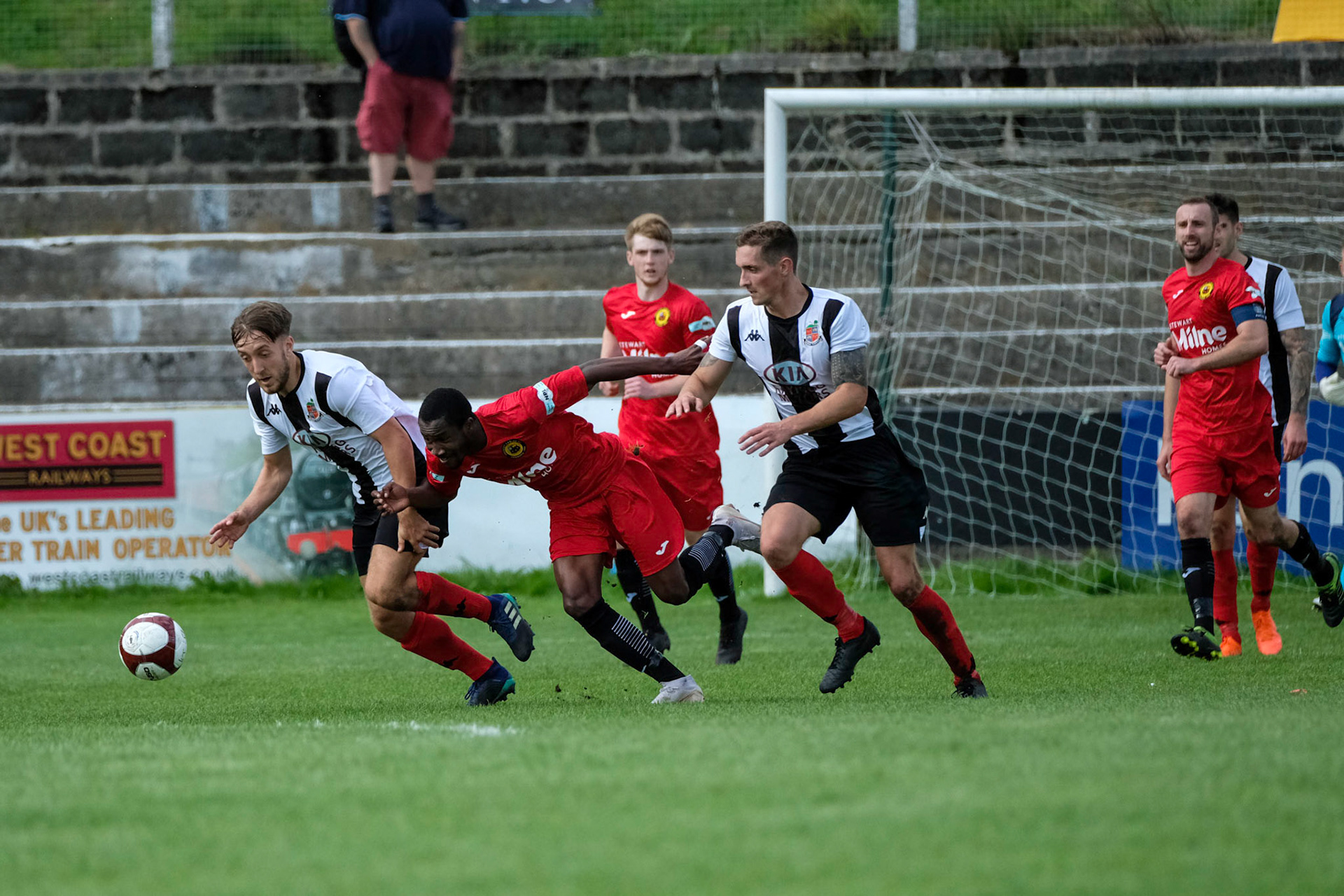 Kendal Town vs Prescot Cables 

Bet Victor League game match at Parkside Road during the 2019/20 season 17/08/2019.

Photograph by John Middleton