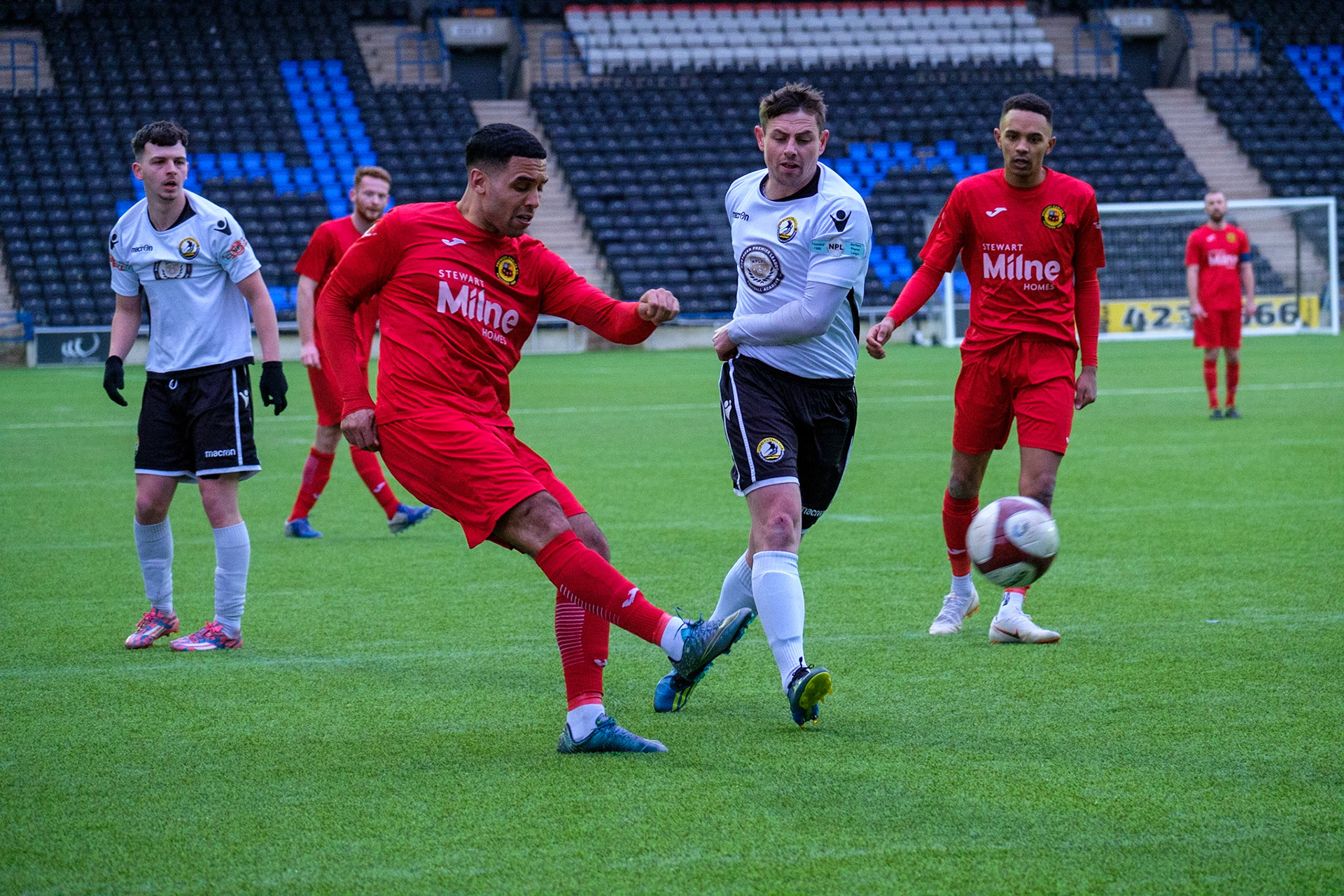 Widnes vs Prescot Cables 

match action from Halton Stadium during the 2019/20 BetVictor Northern Premier season 29/02/2020 between Widnes FC and Prescot Cables FC

Photograph by John Middleton