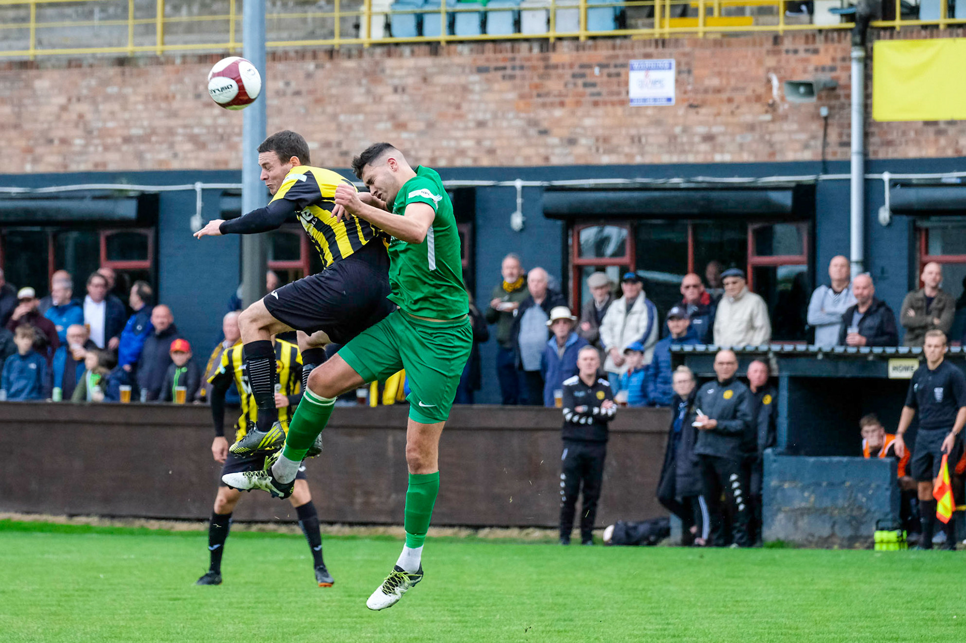 Prescot Cables vs Brighouse Town 

League match at Volair Park during the 2019/20 Betvictor Northern Premier season 28/09/2019.

Photograph by John Middleton