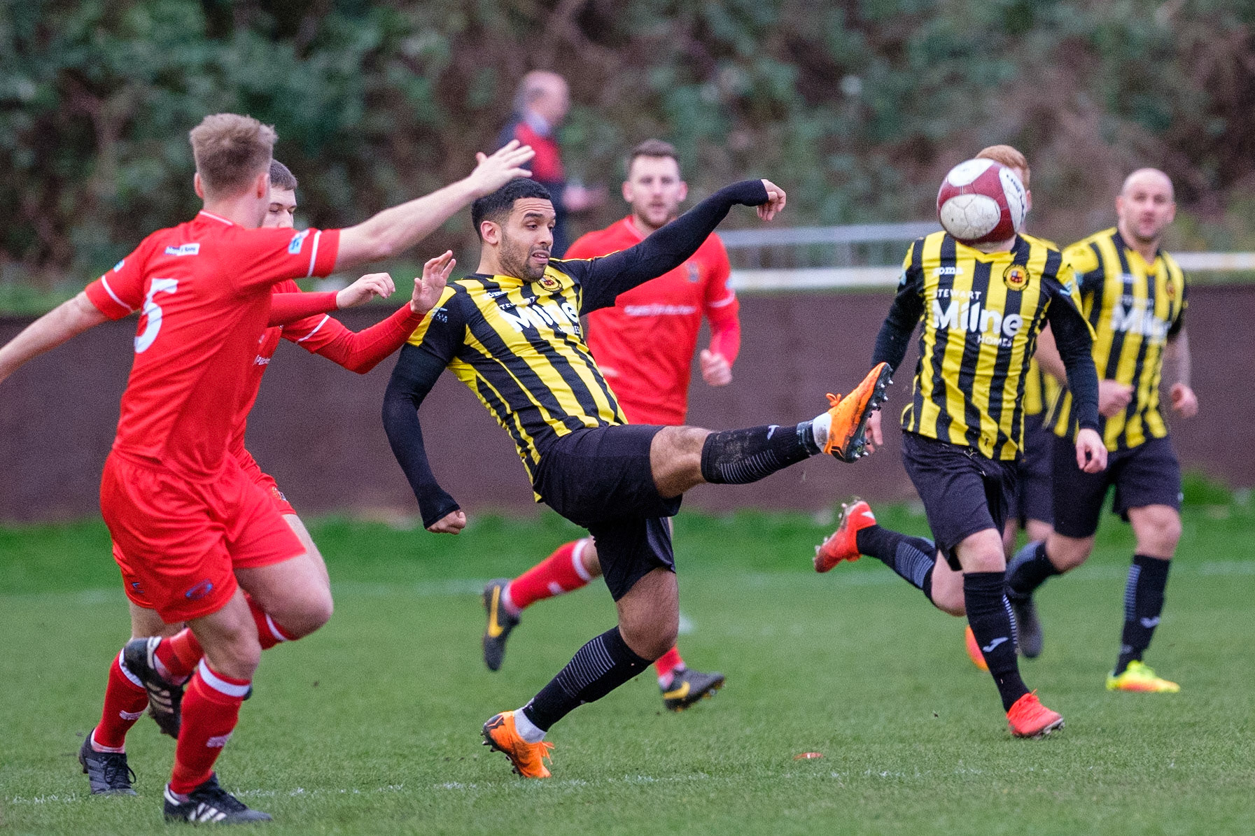 Prescot Cables vs Workington 

match at IP Truck Parts Stadium during the 2019/20 Betvictor Northern Premier season 01/02/2020.

Photograph by John Middleton