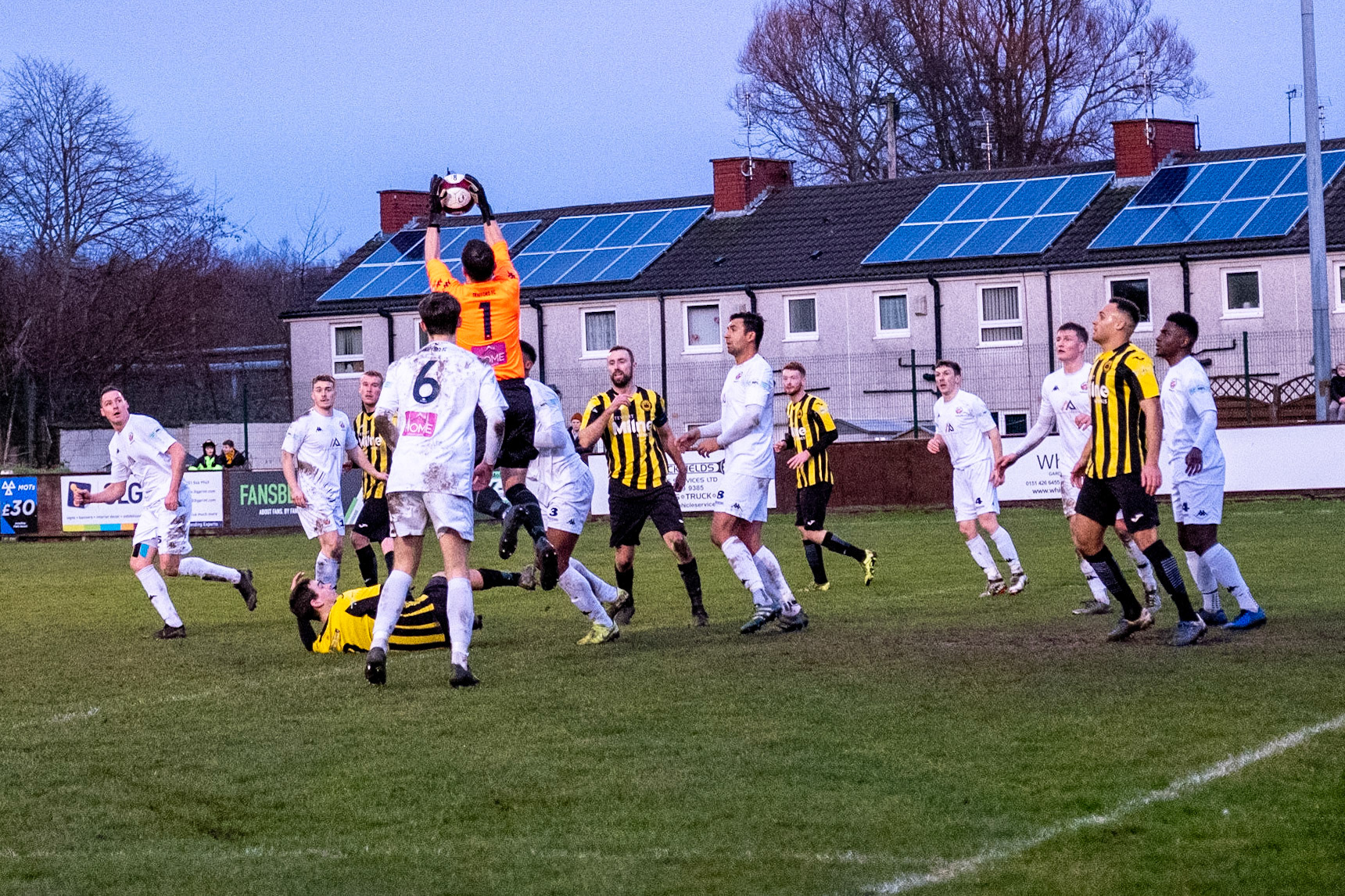Prescot Cables vs Trafford 

match at IP Truck Parts Stadium during the 2019/20 Betvictor Northern Premier season 18/01/2020.

Photograph by John Middleton
