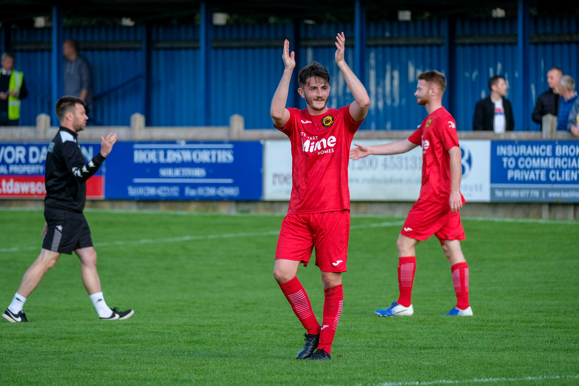 Clitheroe vs Prescot Cables 

Bet Victor League game match at Shawbridge during the 2019/20 season 07/09/2019.

Photograph by John Middleton