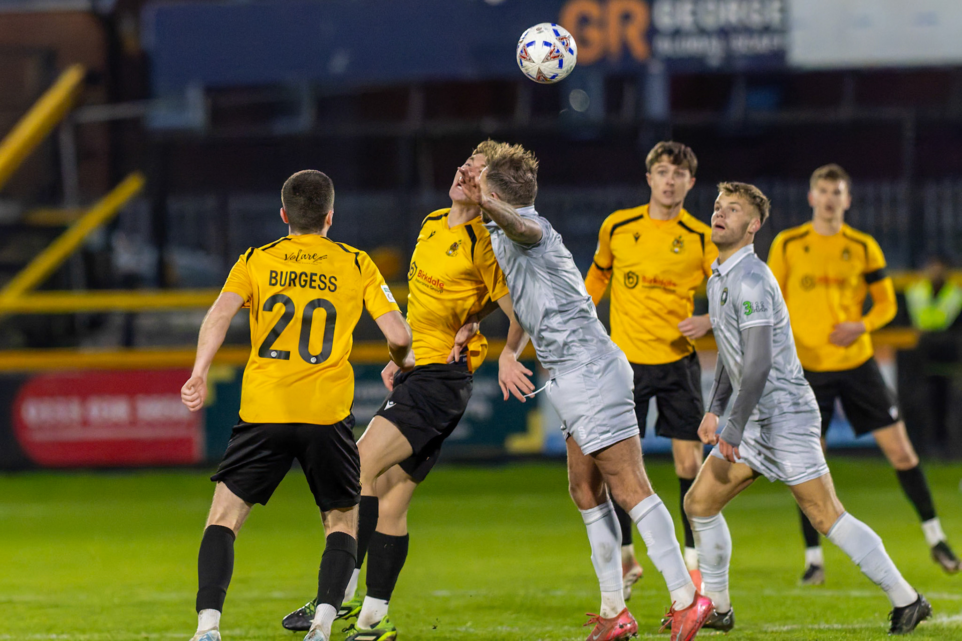 Match action from the Enterprise National League North match between Southport vs Worksop Town at Sefton , 20 December 2025. The match finished Southport 1 Worksop Town 1