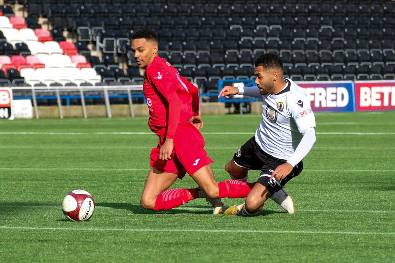 Widnes vs Prescot Cables 

match action from Halton Stadium during the 2019/20 BetVictor Northern Premier season 29/02/2020 between Widnes FC and Prescot Cables FC

Photograph by John Middleton