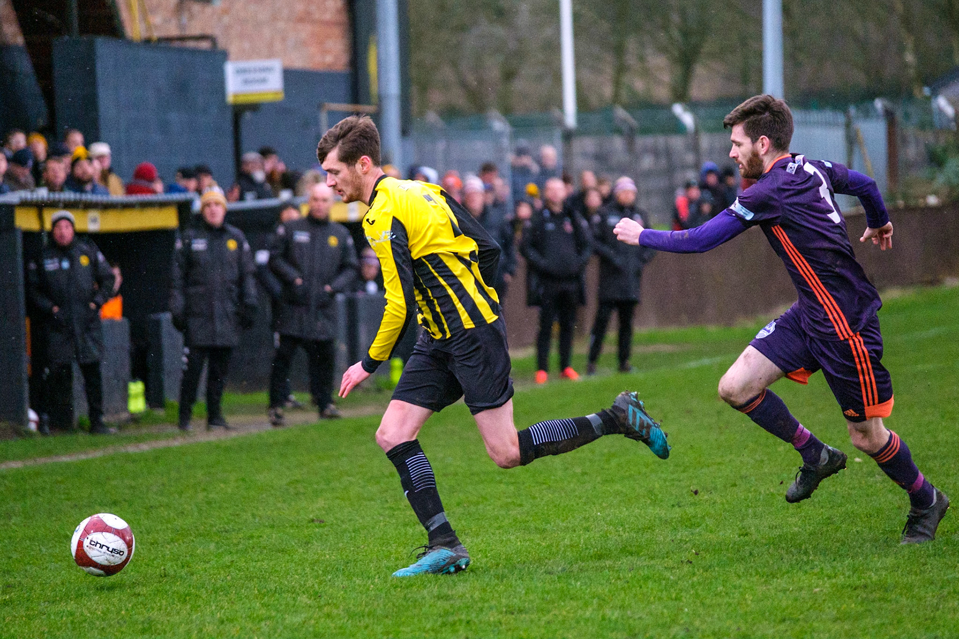 Prescot Cables vs City of Liverpool 

match at IP Truck Parts Stadium during the 2019/20 Betvictor Northern Premier season 22/02/2020.

Photograph by John Middleton