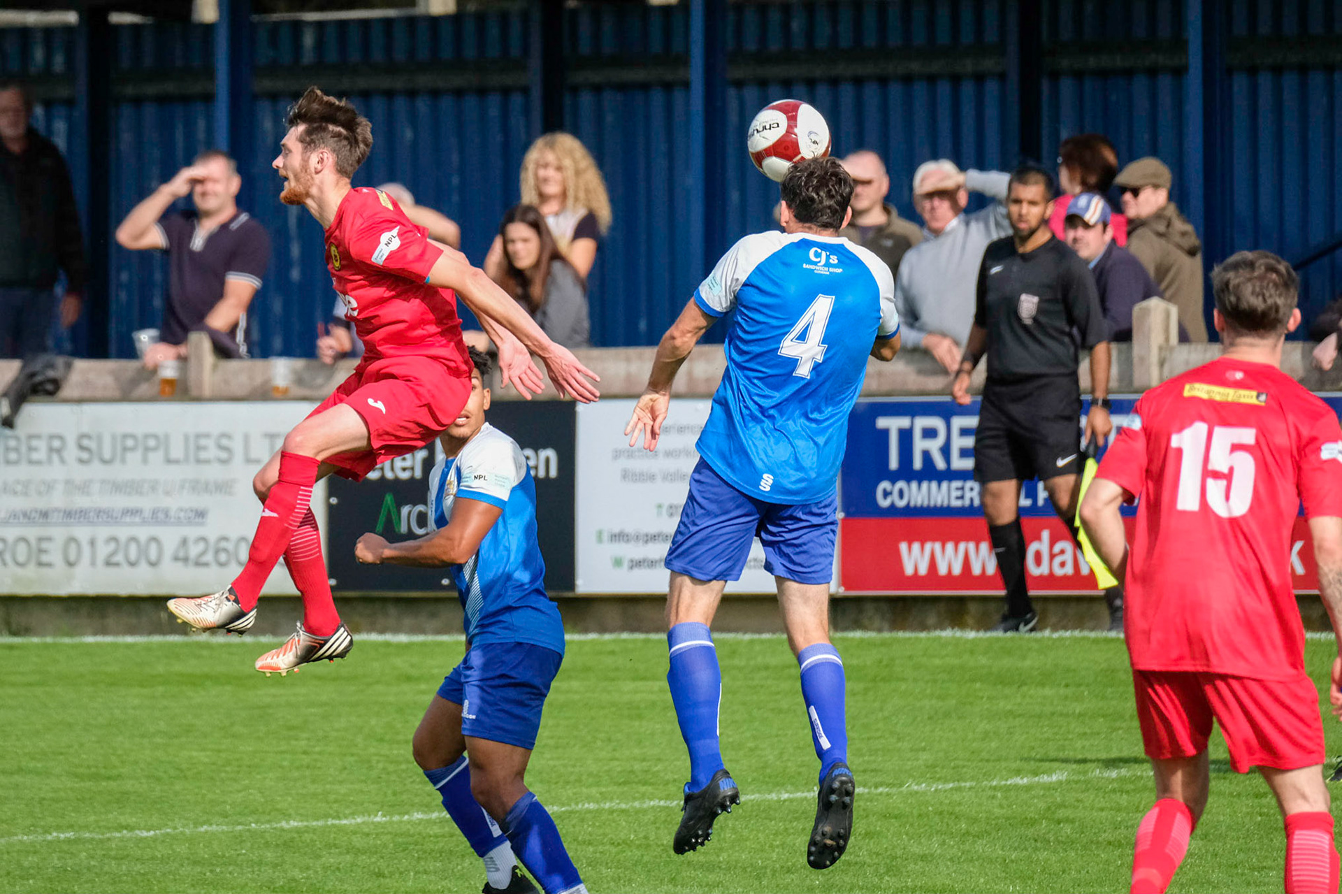 Clitheroe vs Prescot Cables 

Bet Victor League game match at Shawbridge during the 2019/20 season 07/09/2019.

Photograph by John Middleton