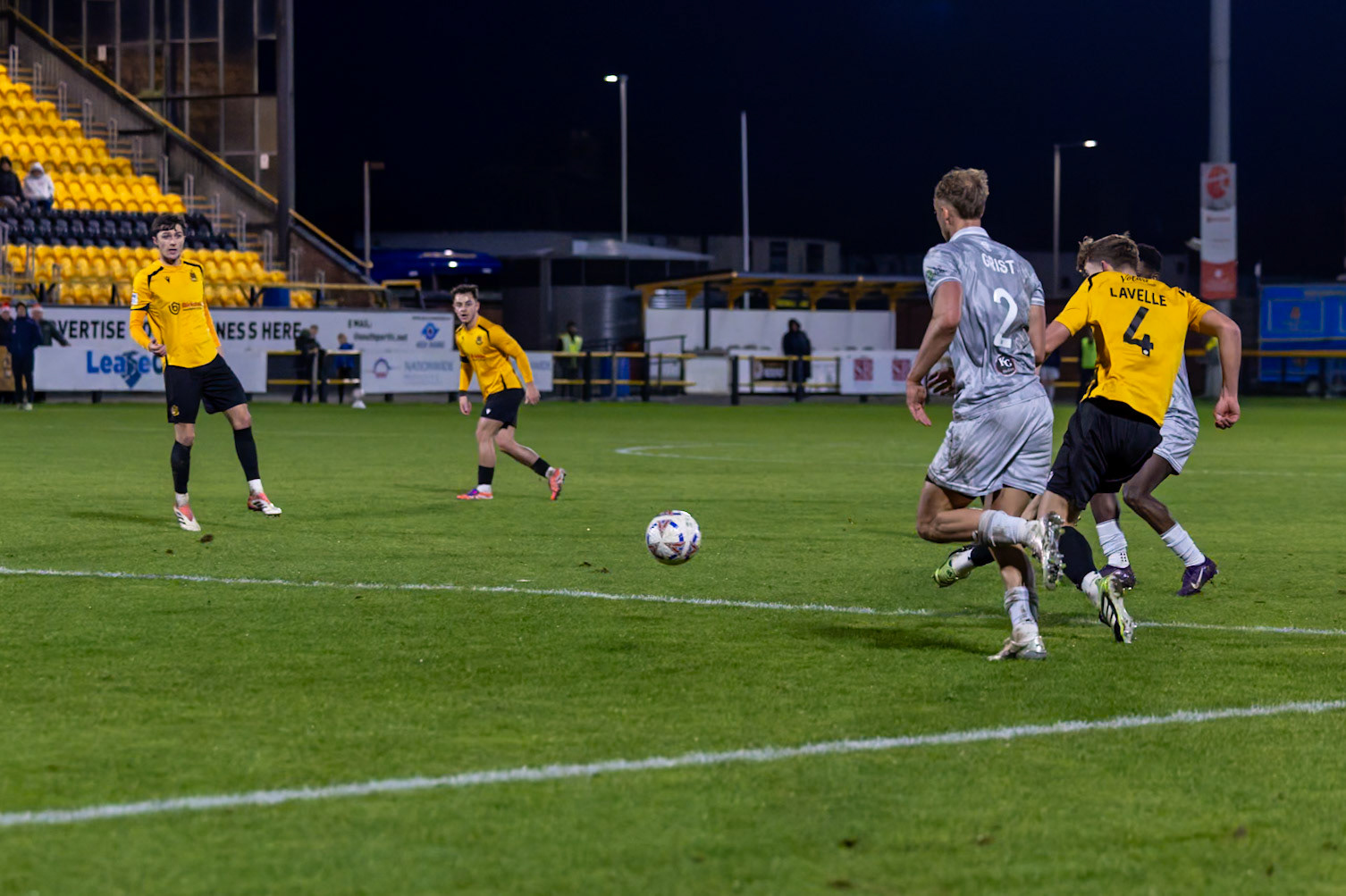 Match action from the Enterprise National League North match between Southport vs Worksop Town at Sefton , 20 December 2025. The match finished Southport 1 Worksop Town 1