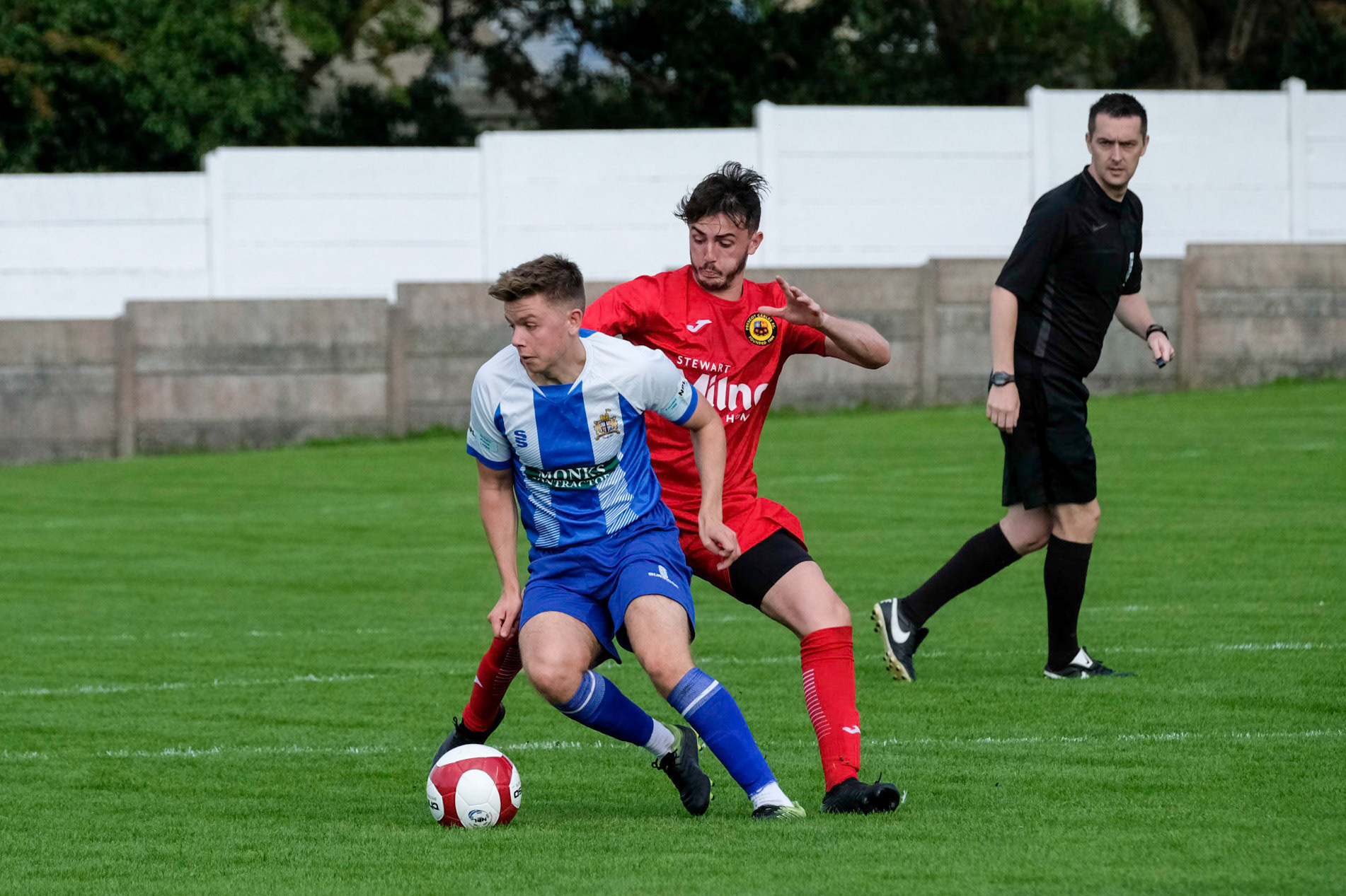 Clitheroe vs Prescot Cables 

Bet Victor League game match at Shawbridge during the 2019/20 season 07/09/2019.

Photograph by John Middleton