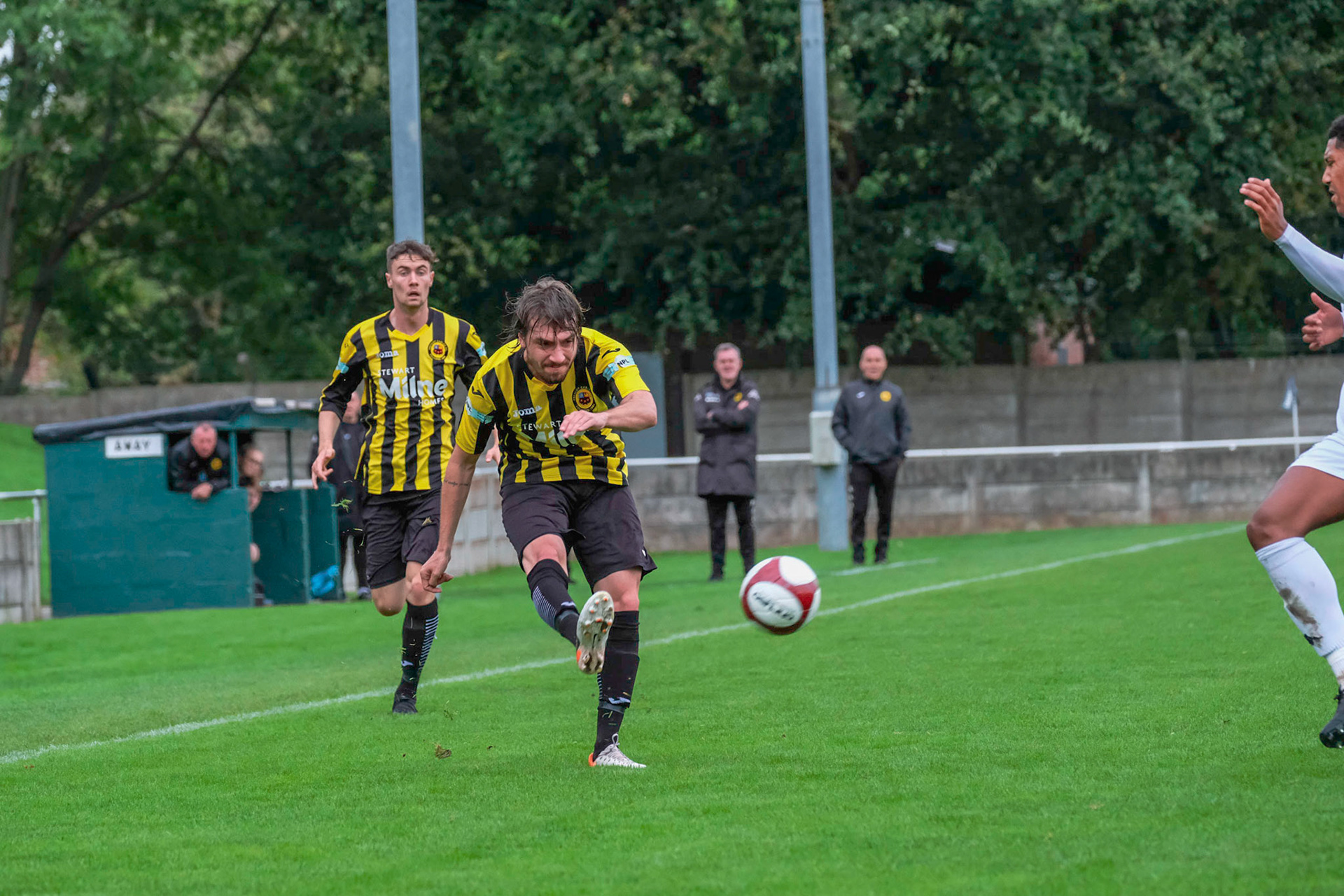 Trafford vs Prescot Cables 

League match at Shawe View during the 2019/20 Betvictor Northern Premier season 05/10/2019.

Photograph by John Middleton