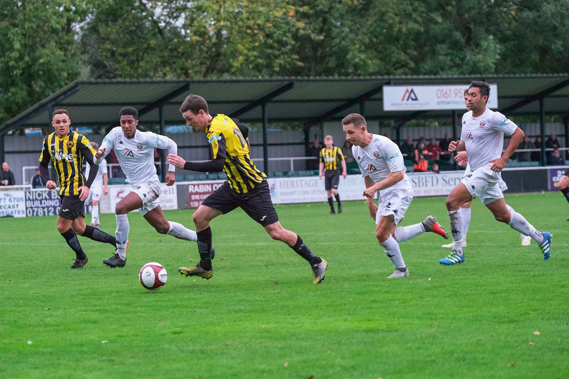 Trafford vs Prescot Cables 

League match at Shawe View during the 2019/20 Betvictor Northern Premier season 05/10/2019.

Photograph by John Middleton