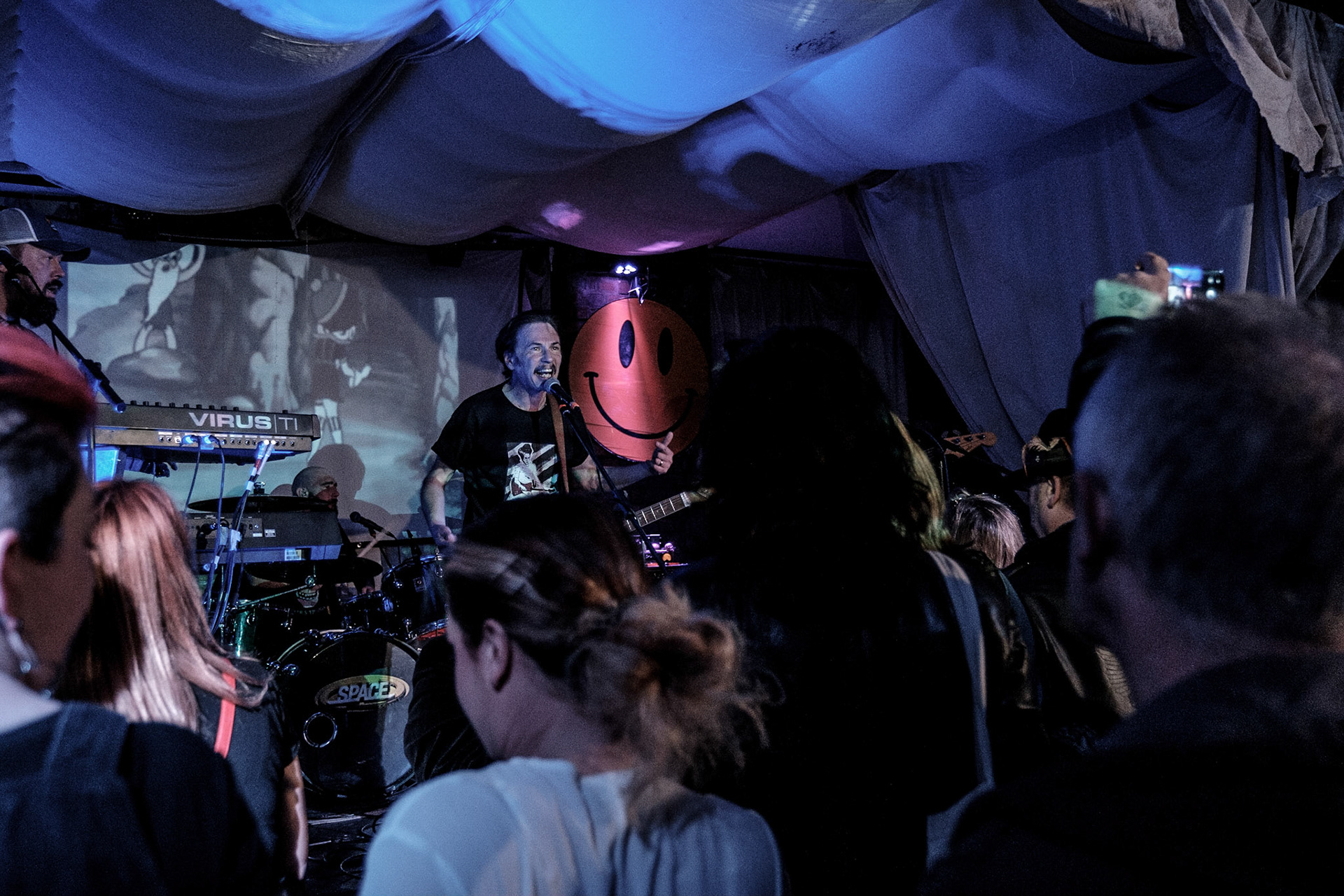 Space playing during their Space 2019 Anthology Tour at Phase One on 10/05/2019. Photo by John Middleton