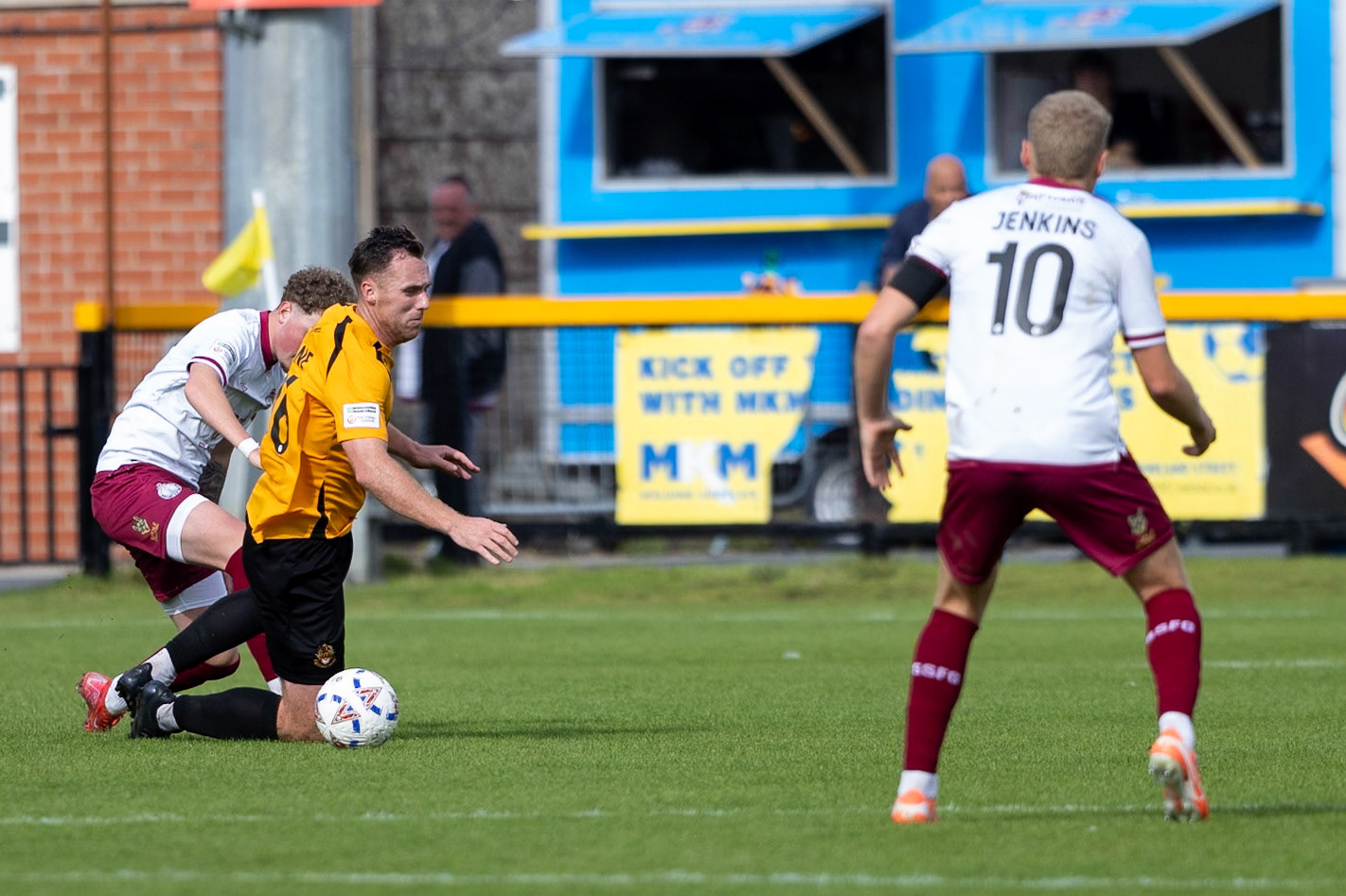 Southport, ENGLAND - during the Enterprise National League North match between Southport and South Shields at Southport.Canon Canon EOS R6m2 640 1/8000 2.8 (Pic by John Middleton)