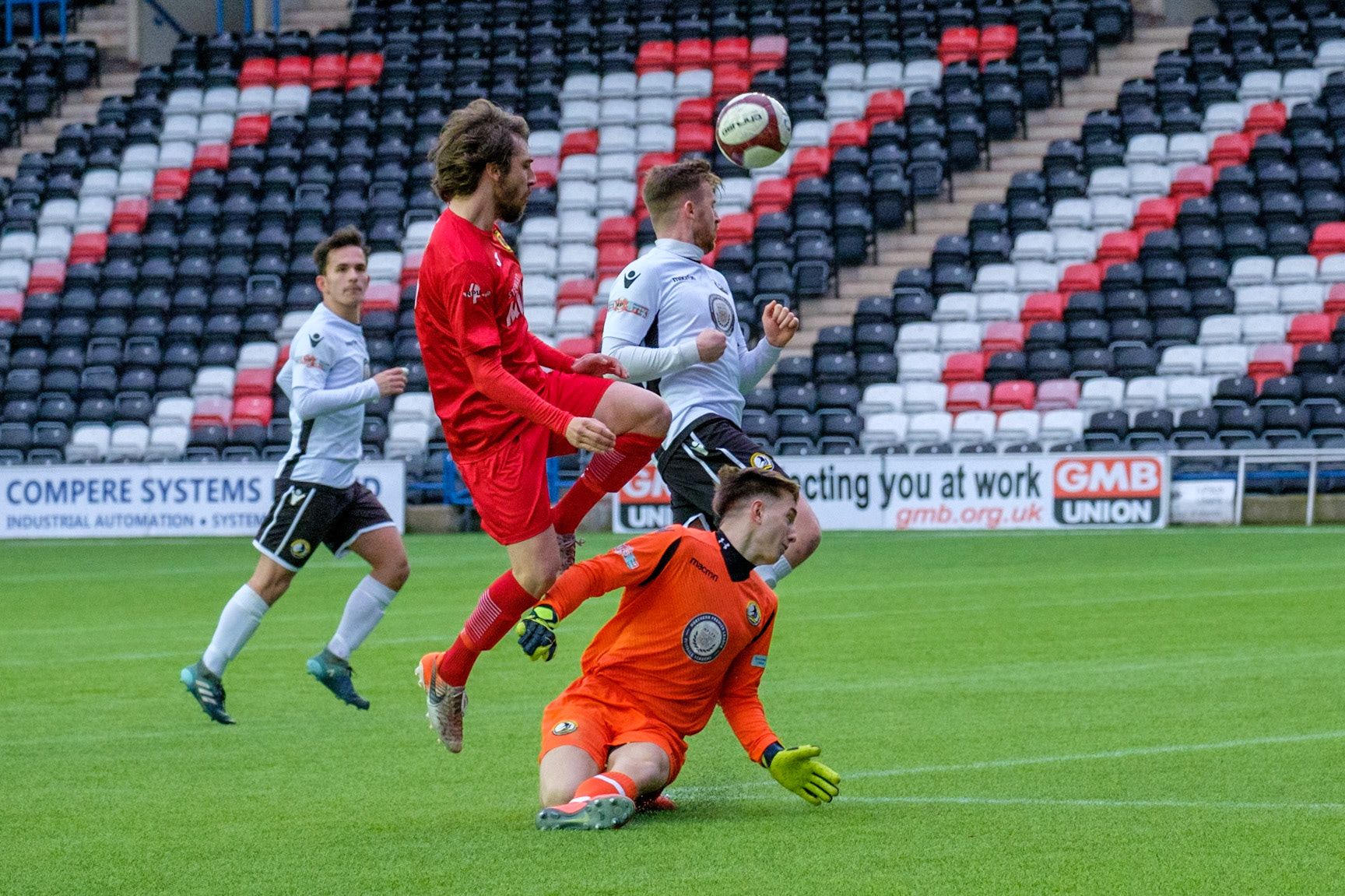 Widnes vs Prescot Cables 

match action from Halton Stadium during the 2019/20 BetVictor Northern Premier season 29/02/2020 between Widnes FC and Prescot Cables FC

Photograph by John Middleton