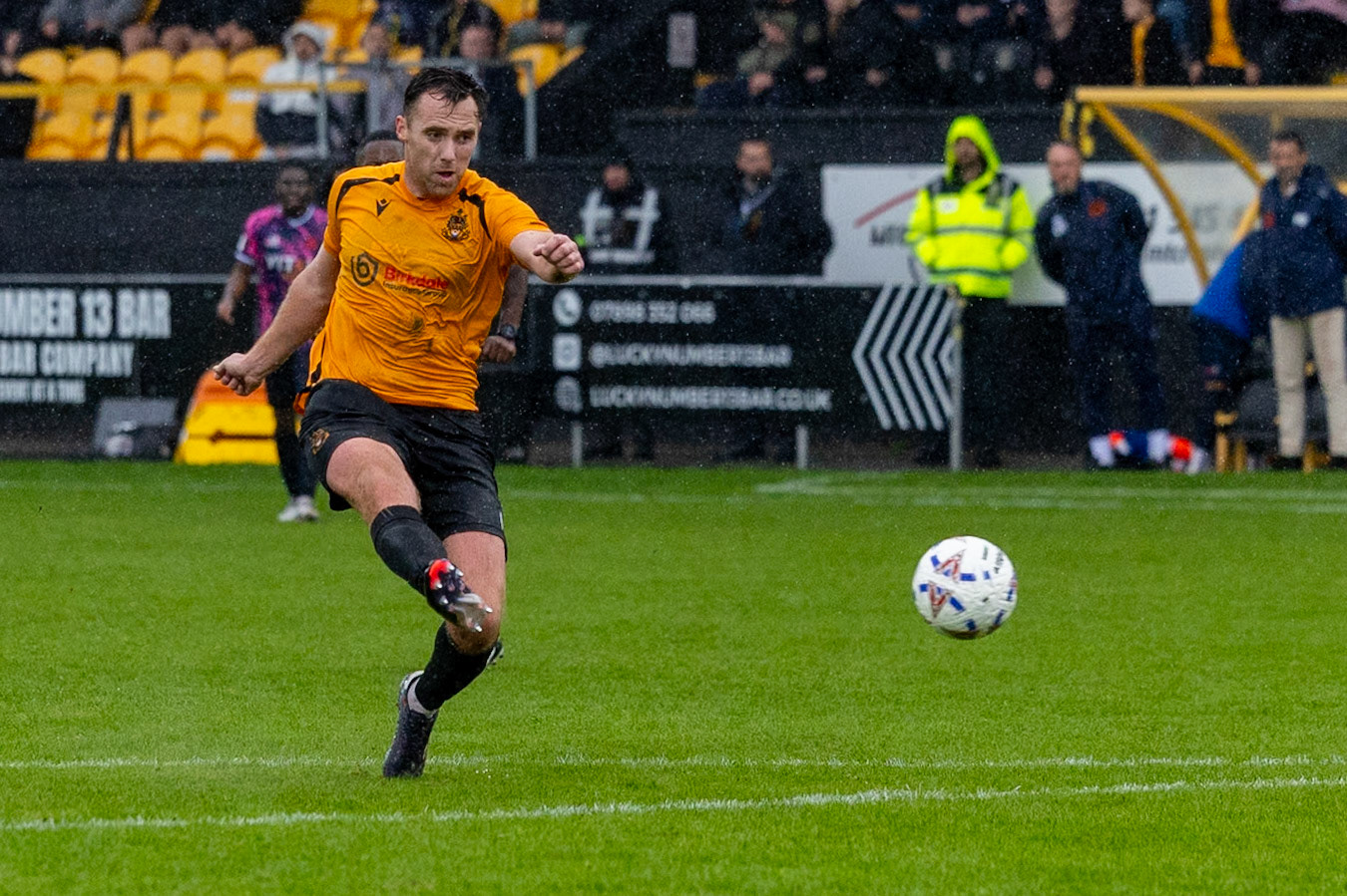 Southport, ENGLAND - during the Enterprise National League North match between Southport and Peterborough Sports at Southport.Canon Canon EOS R3 2000 1/2500 2.8 (Pic by John Middleton)