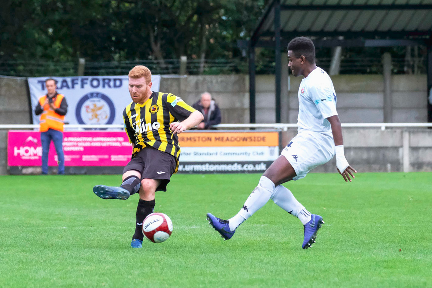 Trafford vs Prescot Cables 

League match at Shawe View during the 2019/20 Betvictor Northern Premier season 05/10/2019.

Photograph by John Middleton