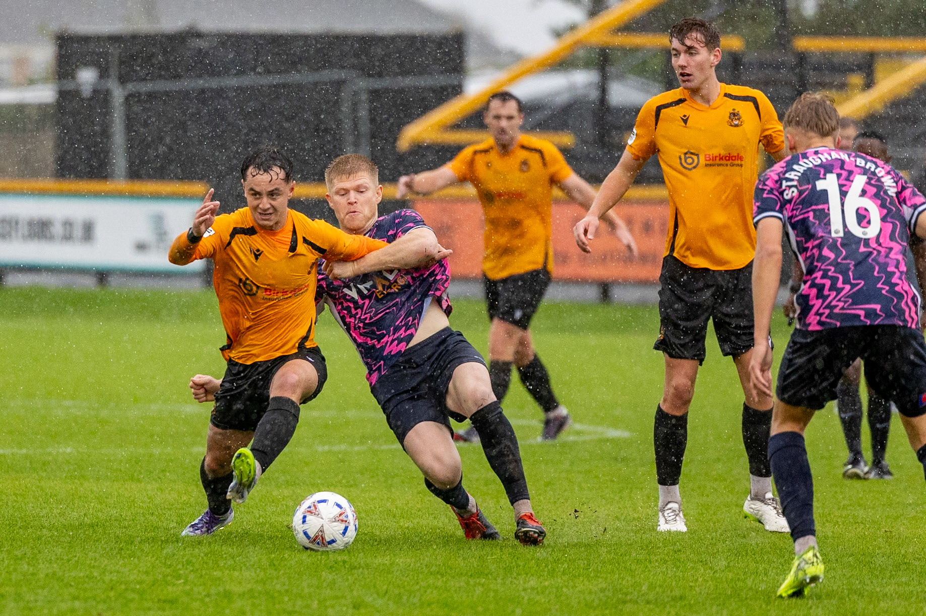 Southport, ENGLAND - during the Enterprise National League North match between Southport and Peterborough Sports at Southport.Canon Canon EOS R3 3200 1/2500 2.8 (Pic by John Middleton)