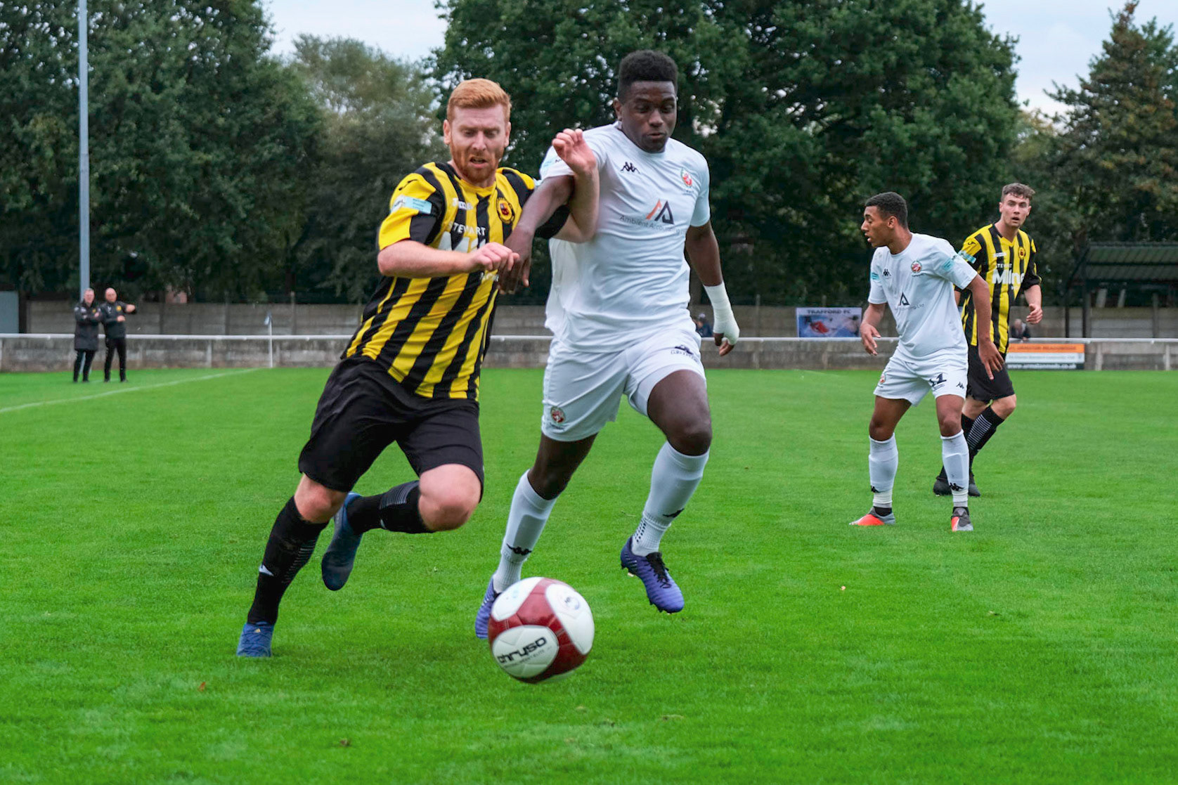 Trafford vs Prescot Cables 

League match at Shawe View during the 2019/20 Betvictor Northern Premier season 05/10/2019.

Photograph by John Middleton