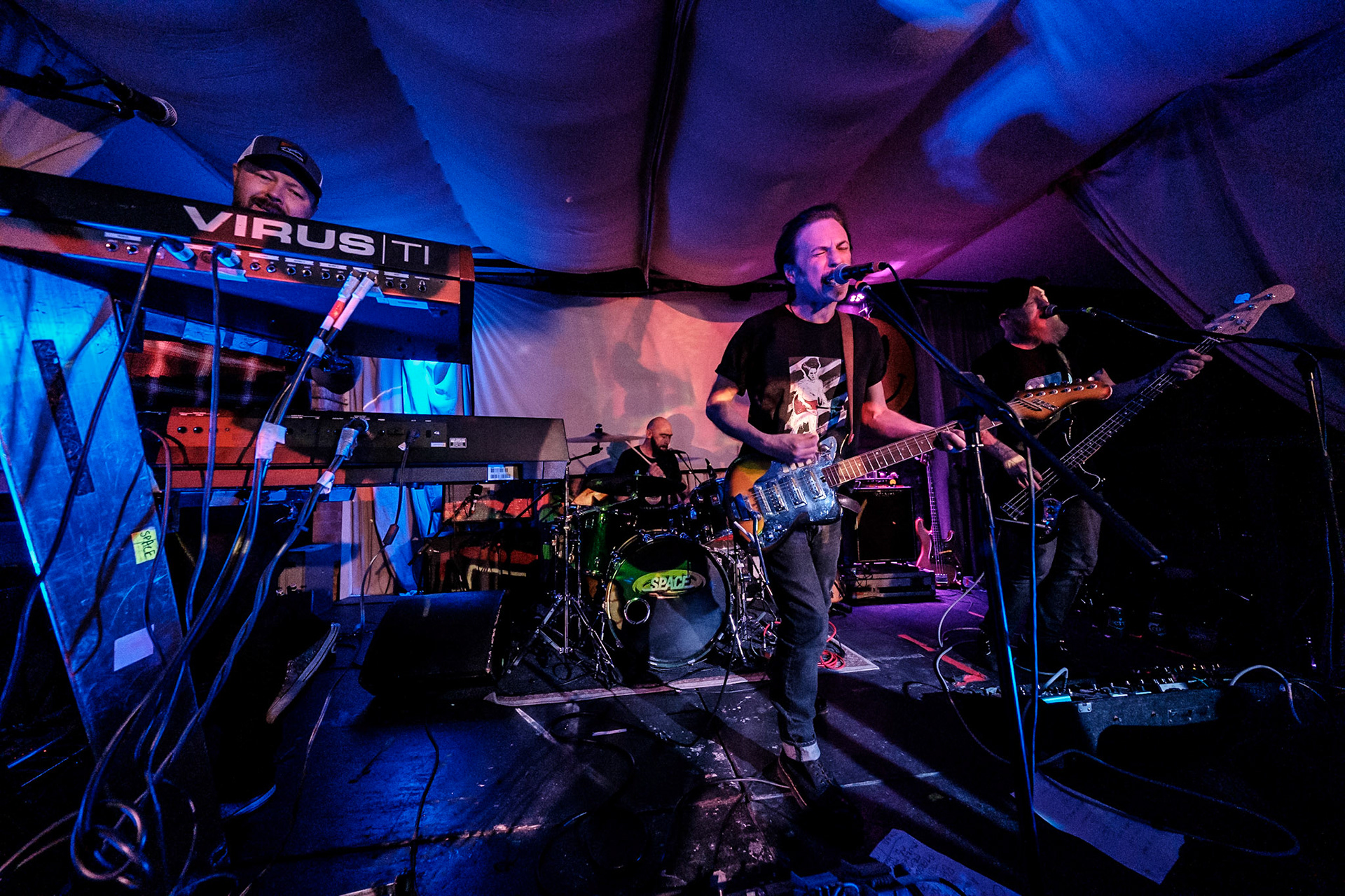 Space playing during their Space 2019 Anthology Tour at Phase One on 10/05/2019. Photo by John Middleton