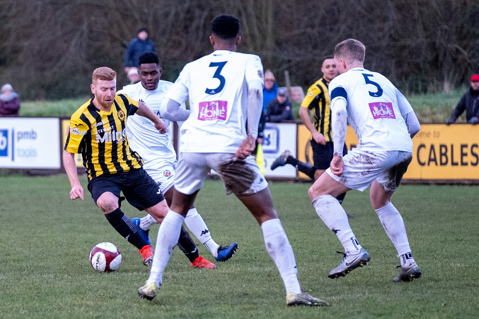 Prescot Cables vs Trafford 

match at IP Truck Parts Stadium during the 2019/20 Betvictor Northern Premier season 18/01/2020.

Photograph by John Middleton