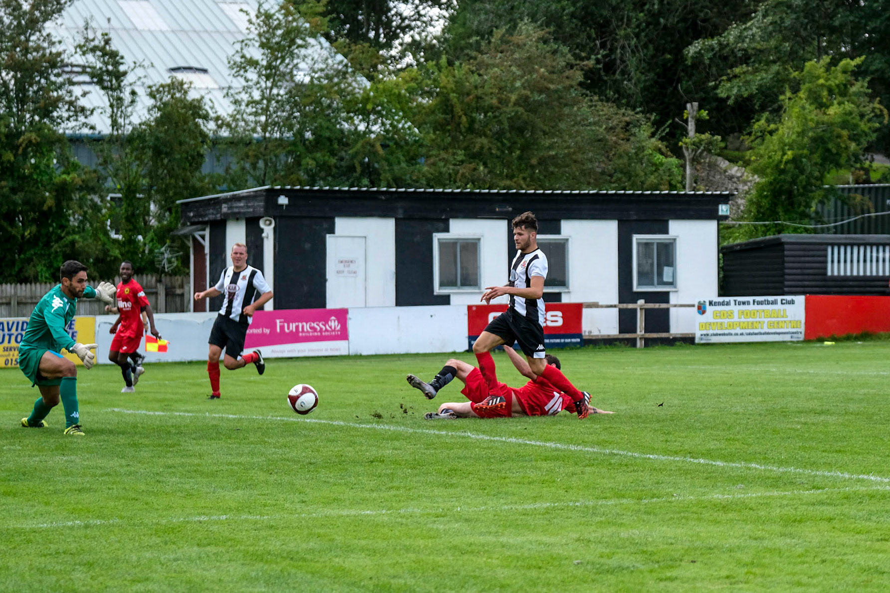 Kendal Town vs Prescot Cables 

Bet Victor League game match at Parkside Road during the 2019/20 season 17/08/2019.

Photograph by John Middleton