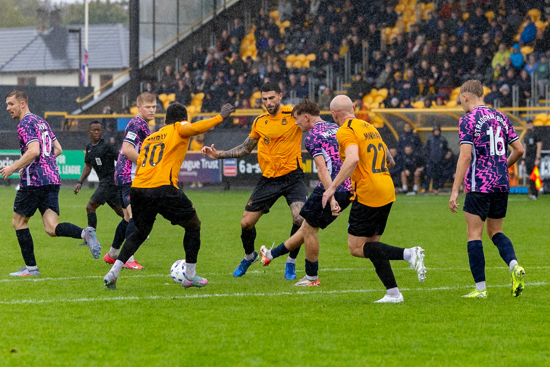 Southport, ENGLAND - during the Enterprise National League North match between Southport and Peterborough Sports at Southport.Canon Canon EOS R3 2000 1/2500 2.8 (Pic by John Middleton)