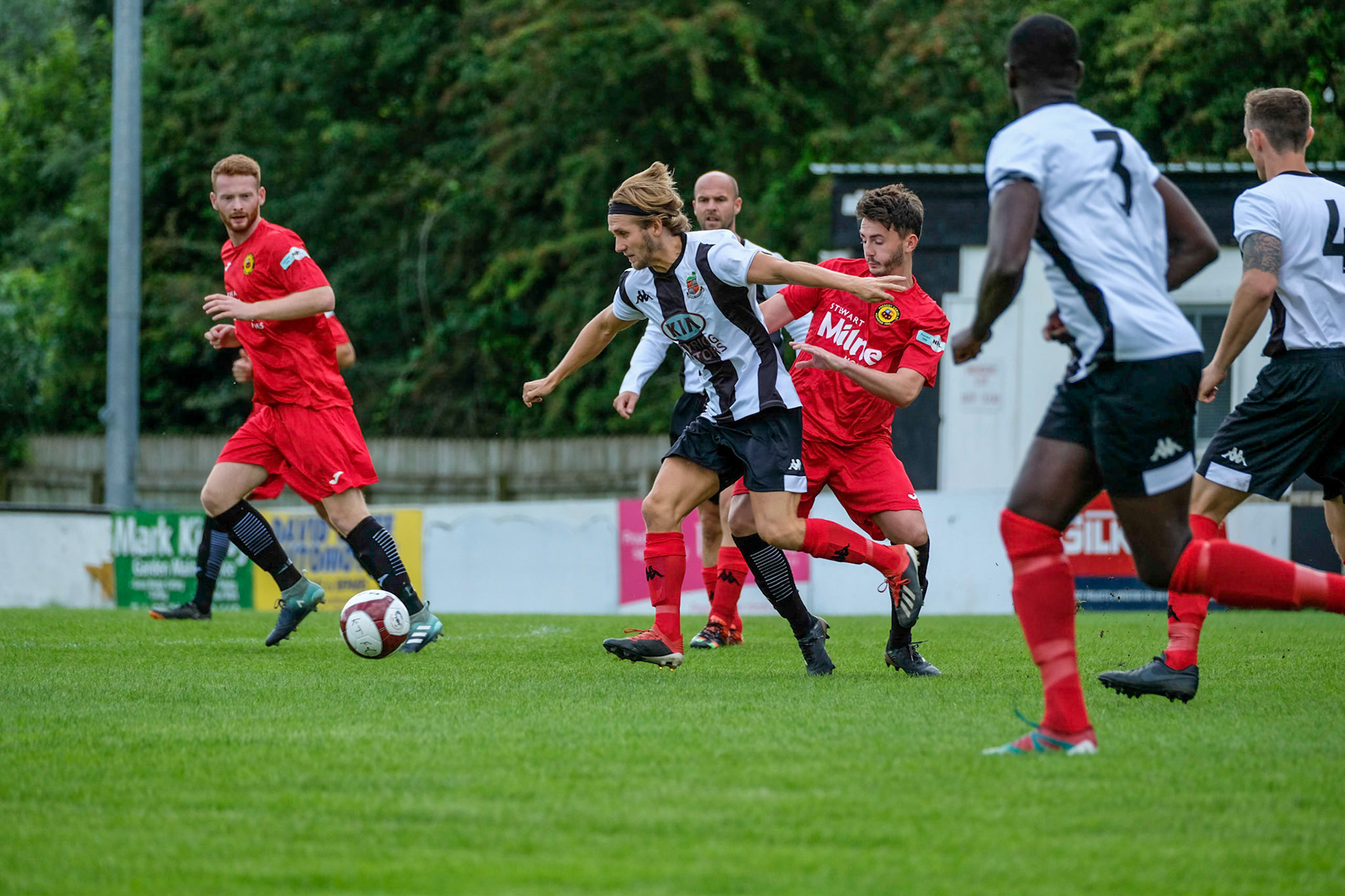Kendal Town vs Prescot Cables 

Bet Victor League game match at Parkside Road during the 2019/20 season 17/08/2019.

Photograph by John Middleton