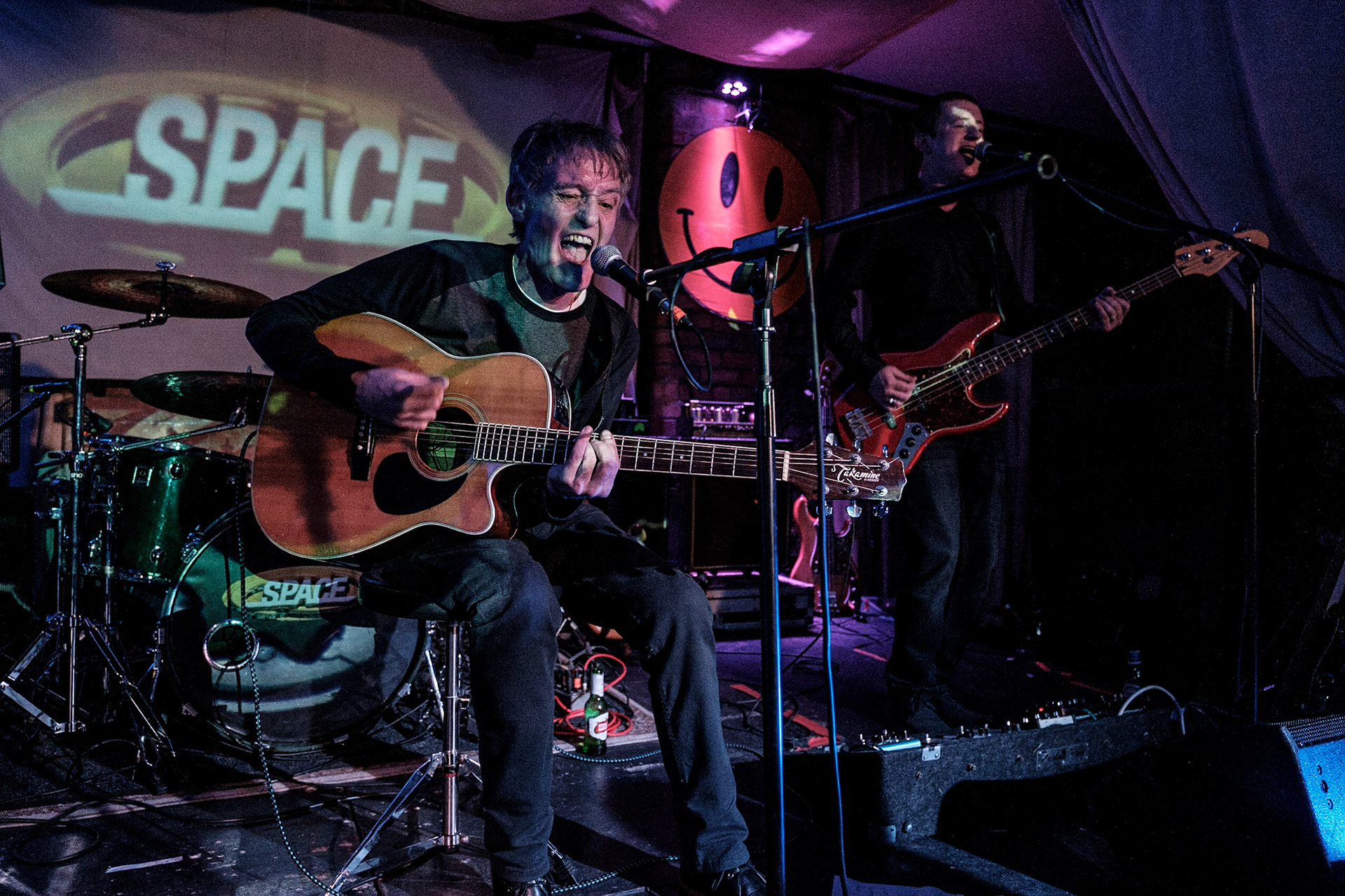 Peter ‘Digsy’ Deary and Chris Mullin supporting the Space 2019 Anthology Tour at Phase One on 10/05/2019. Photo by John Middleton