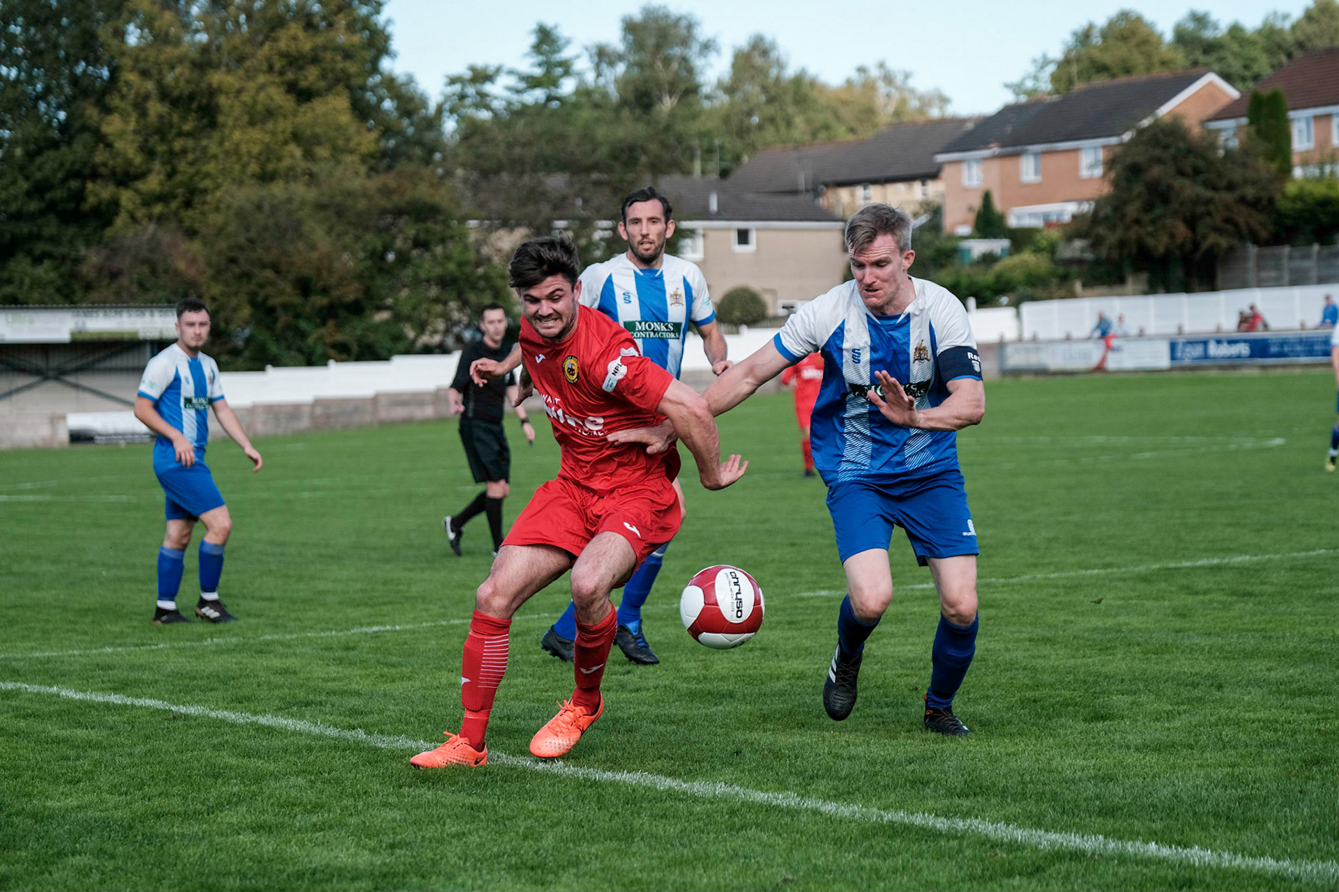 Clitheroe vs Prescot Cables 

Bet Victor League game match at Shawbridge during the 2019/20 season 07/09/2019.

Photograph by John Middleton