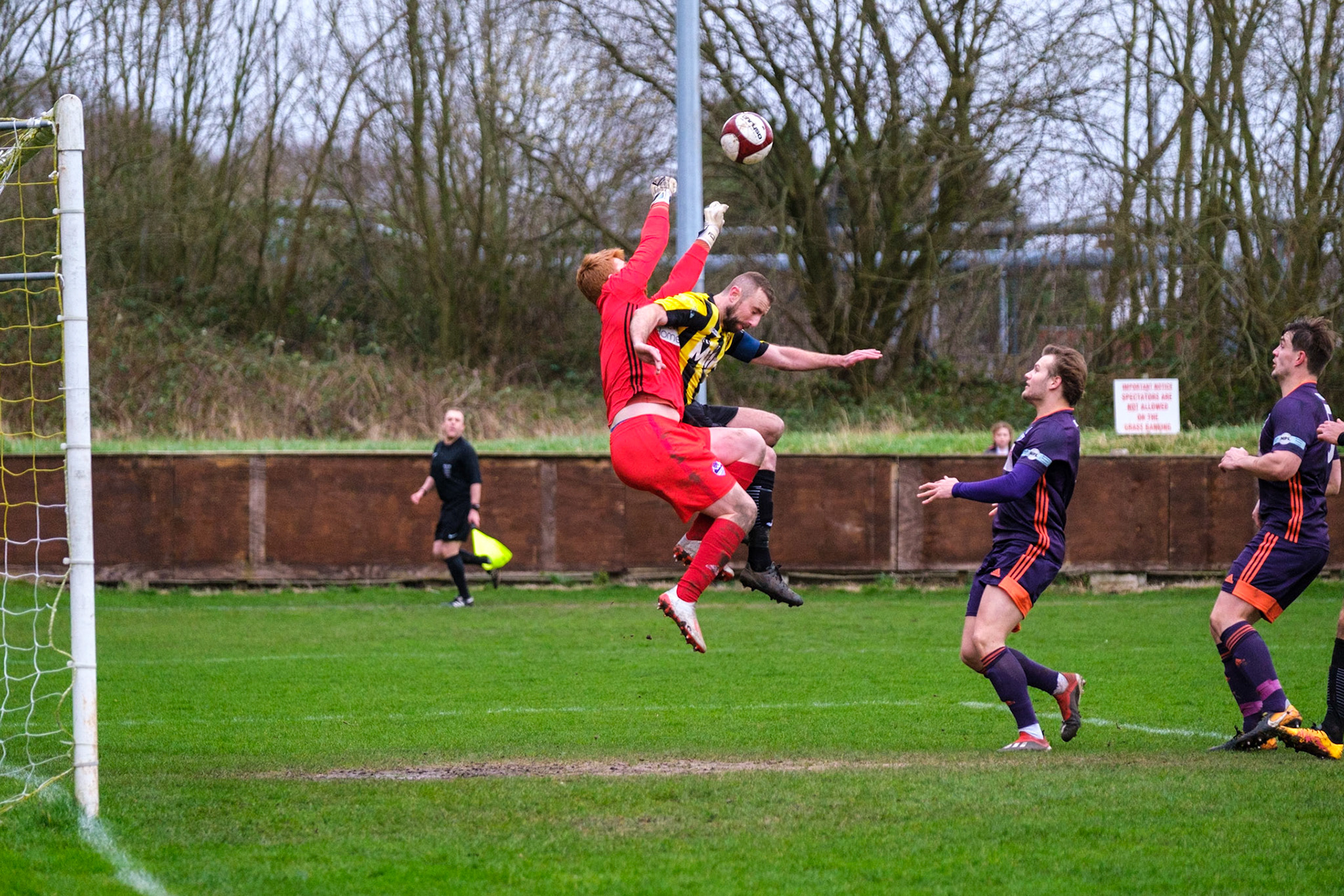 Prescot Cables vs City of Liverpool 

match at IP Truck Parts Stadium during the 2019/20 Betvictor Northern Premier season 22/02/2020.

Photograph by John Middleton