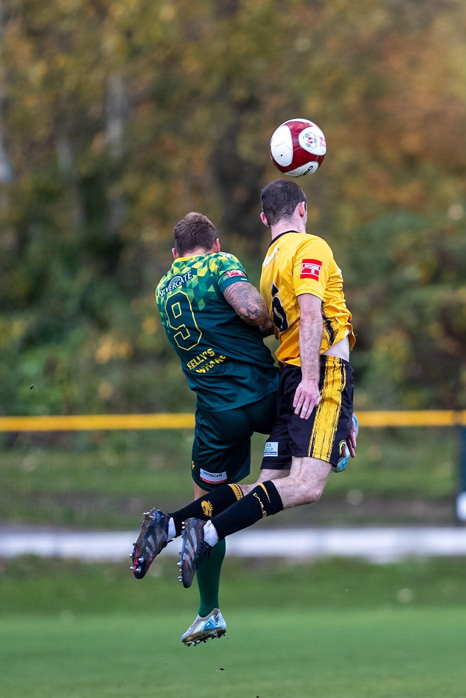 Prescot, ENGLAND -  during the NPL Premier Division match between Prescot Cables and  Hebburn Town  at The Auto Safety Centre StadiumCanon Canon EOS R5 2000 1/3200 2.8 (Pic by John Middleton)