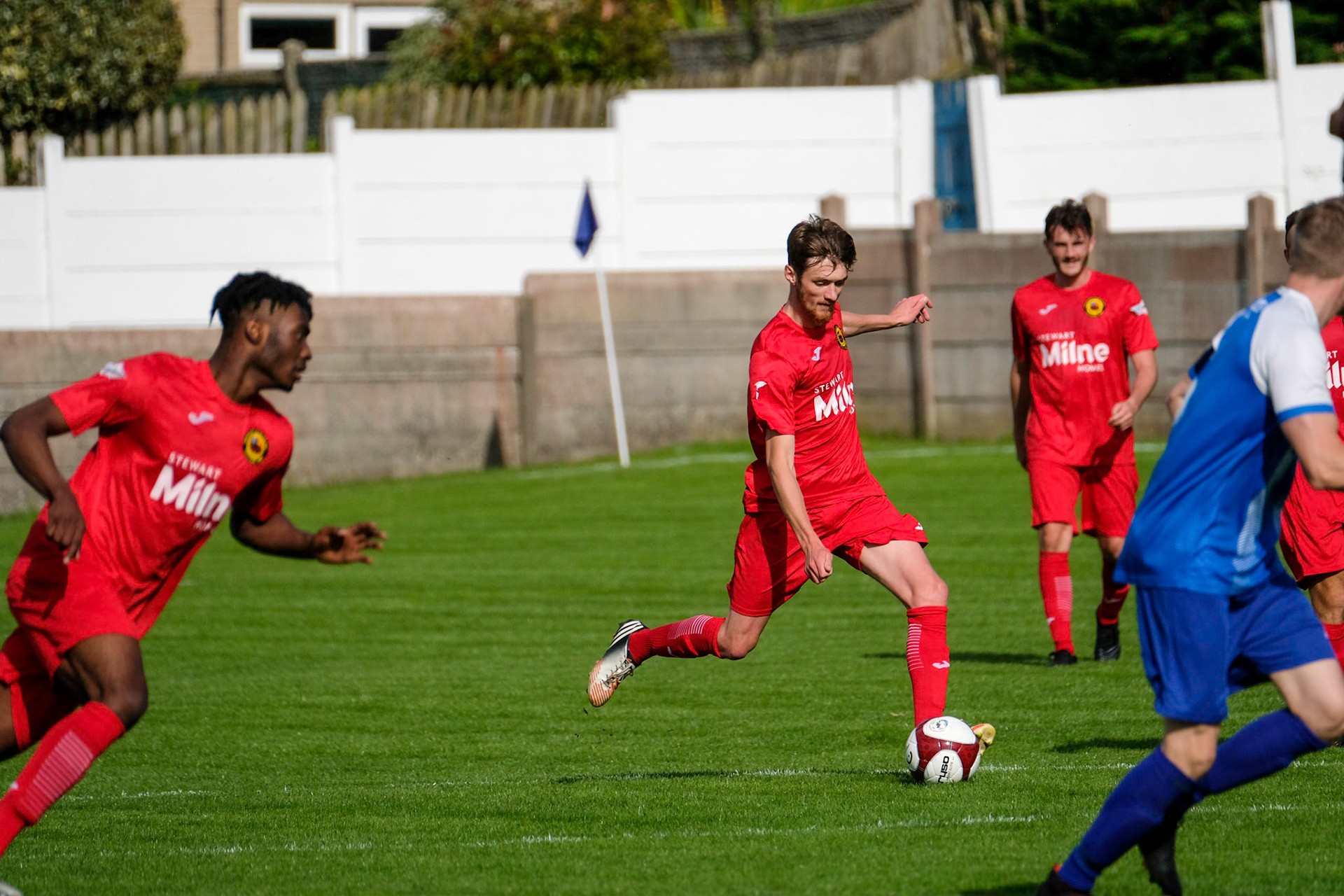 Clitheroe vs Prescot Cables 

Bet Victor League game match at Shawbridge during the 2019/20 season 07/09/2019.

Photograph by John Middleton