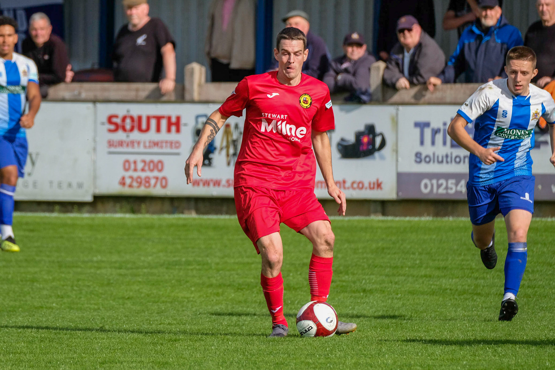 Clitheroe vs Prescot Cables 

Bet Victor League game match at Shawbridge during the 2019/20 season 07/09/2019.

Photograph by John Middleton