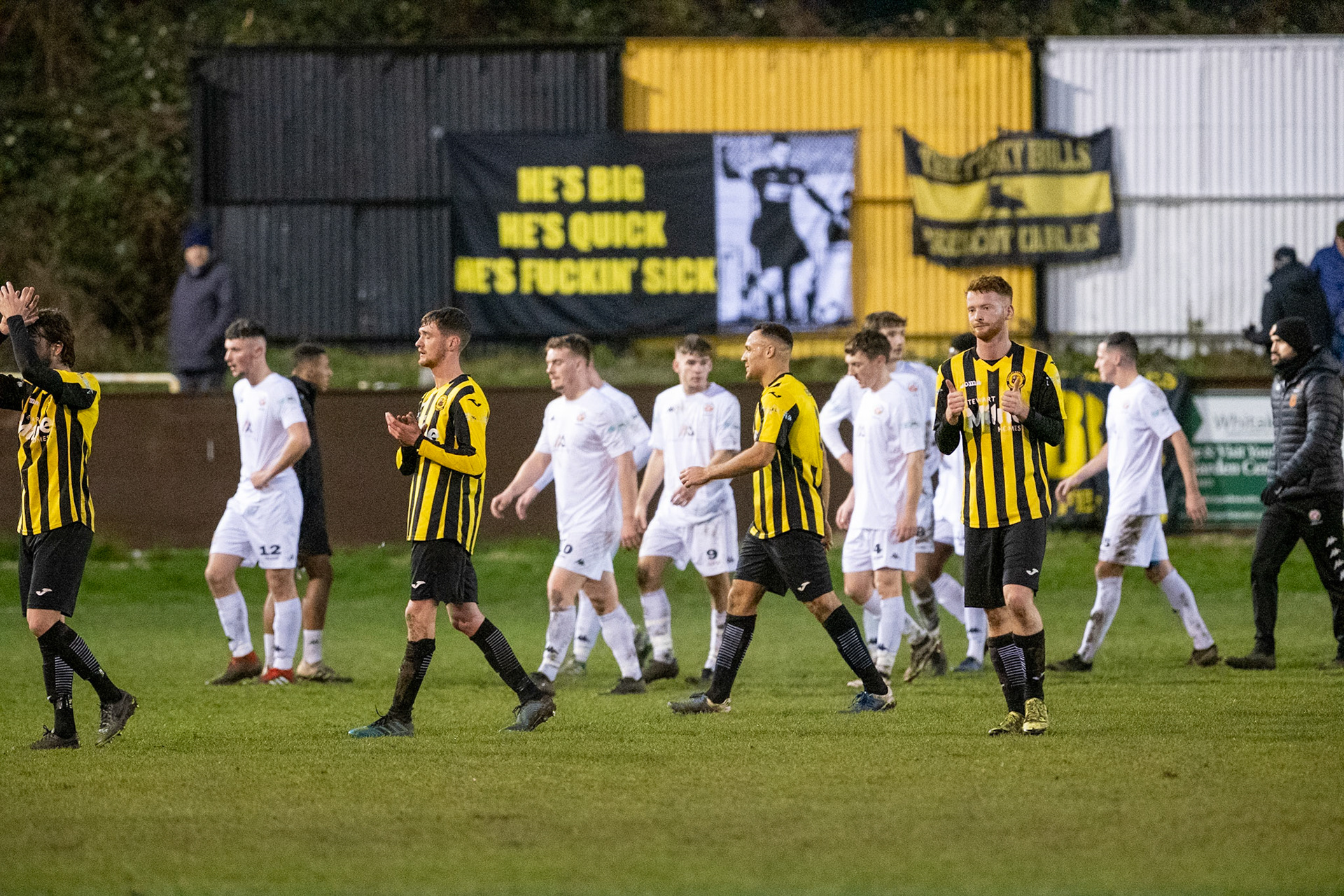Prescot Cables vs Trafford 

match at IP Truck Parts Stadium during the 2019/20 Betvictor Northern Premier season 18/01/2020.

Photograph by John Middleton