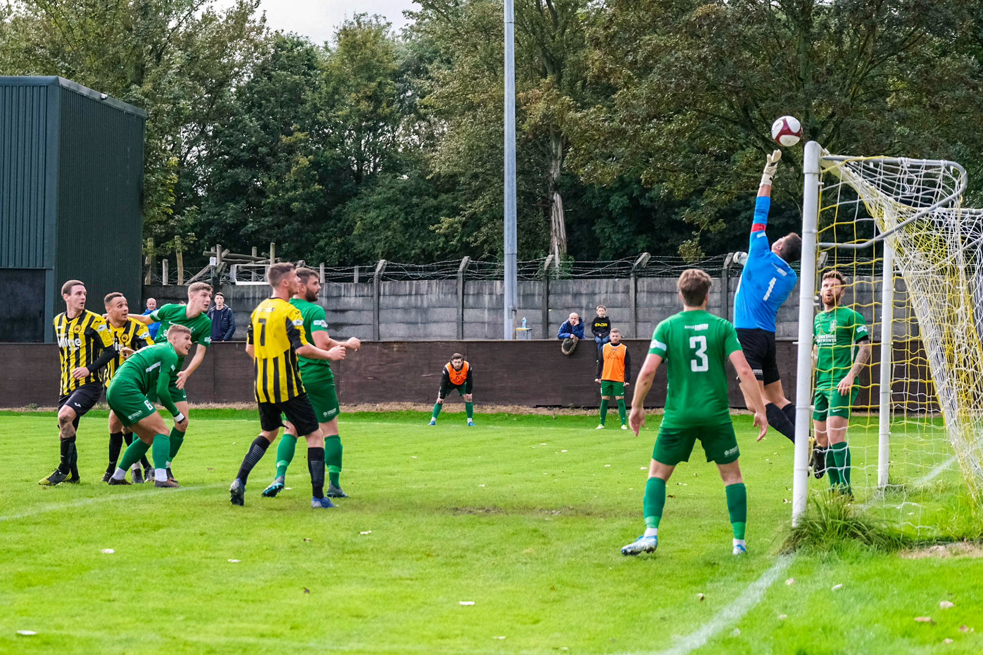 Prescot Cables vs Brighouse Town 

League match at Volair Park during the 2019/20 Betvictor Northern Premier season 28/09/2019.

Photograph by John Middleton