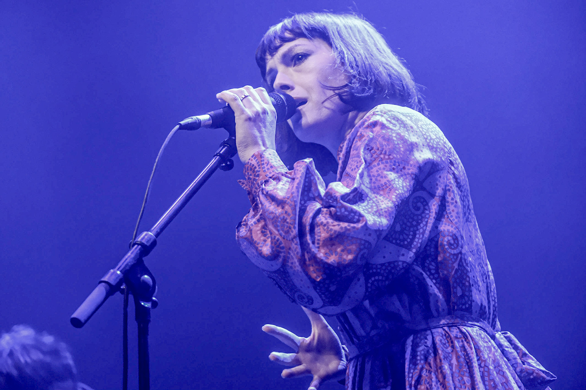 Support act Gwenno warm up the crowd for the Manic Street Preachers Tour 2019 at Olympia on 30/05/2019. 

Photo by John Middleton