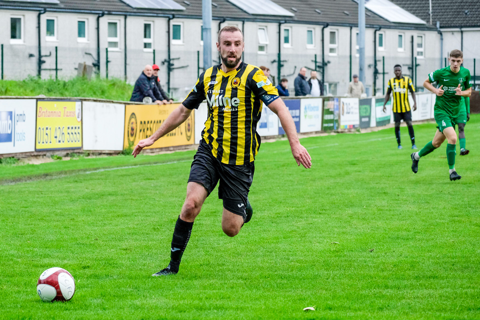 Prescot Cables vs Brighouse Town 

League match at Volair Park during the 2019/20 Betvictor Northern Premier season 28/09/2019.

Photograph by John Middleton