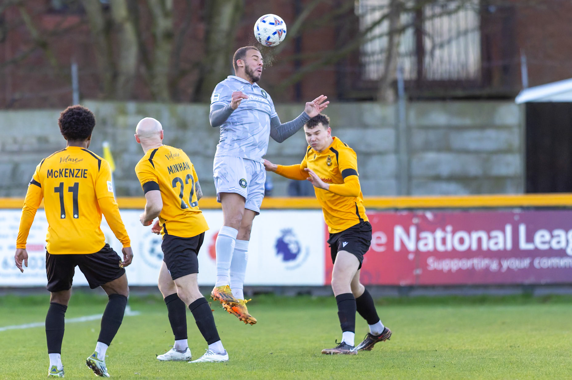 Match action from the Enterprise National League North match between Southport vs Worksop Town at Sefton , 20 December 2025. The match finished Southport 1 Worksop Town 1