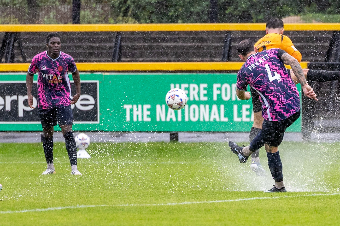 Southport, ENGLAND - during the Enterprise National League North match between Southport and Peterborough Sports at Southport.Canon Canon EOS R3 3200 1/2500 2.8 (Pic by John Middleton)