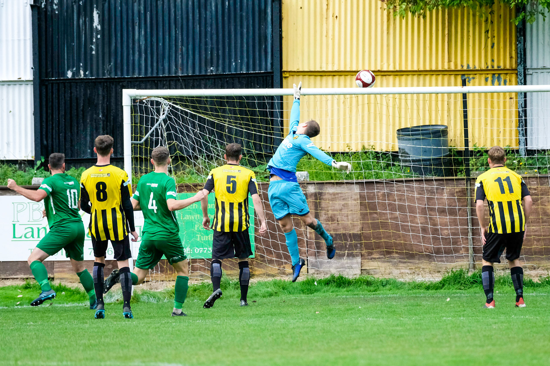 Prescot Cables vs Brighouse Town 

League match at Volair Park during the 2019/20 Betvictor Northern Premier season 28/09/2019.

Photograph by John Middleton