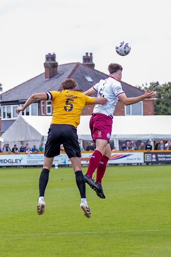 Southport, ENGLAND - during the Enterprise National League North match between Southport and South Shields at Southport.Canon Canon EOS R3 1000 1/2500 2.8 (Pic by John Middleton)