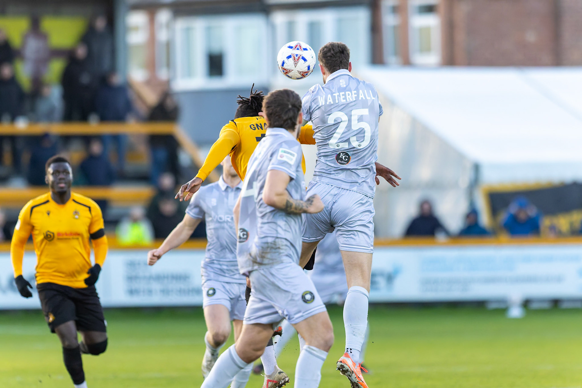 Match action from the Enterprise National League North match between Southport vs Worksop Town at Sefton , 20 December 2025. The match finished Southport 1 Worksop Town 1