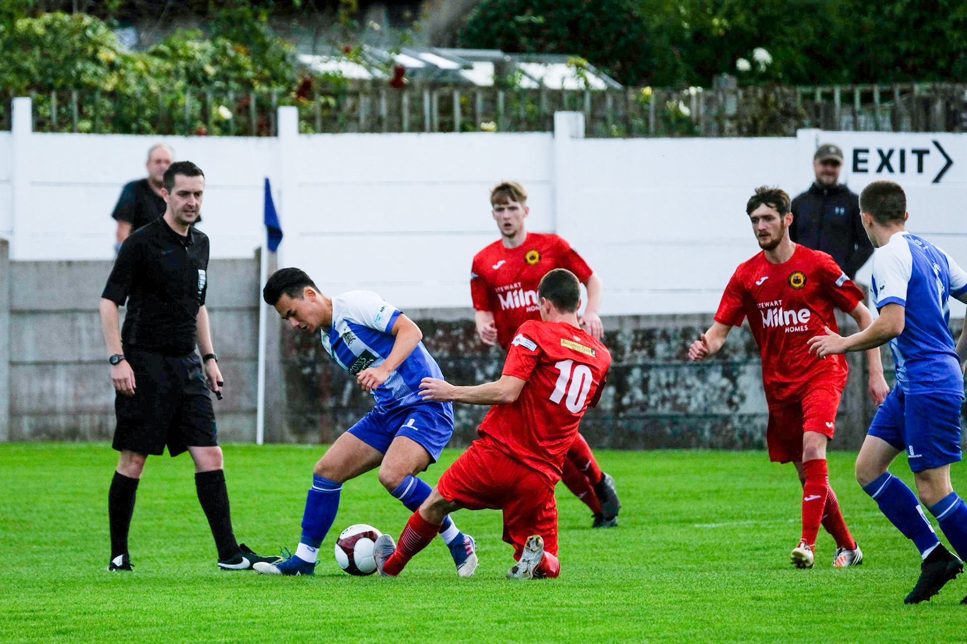Clitheroe vs Prescot Cables 

Bet Victor League game match at Shawbridge during the 2019/20 season 07/09/2019.

Photograph by John Middleton