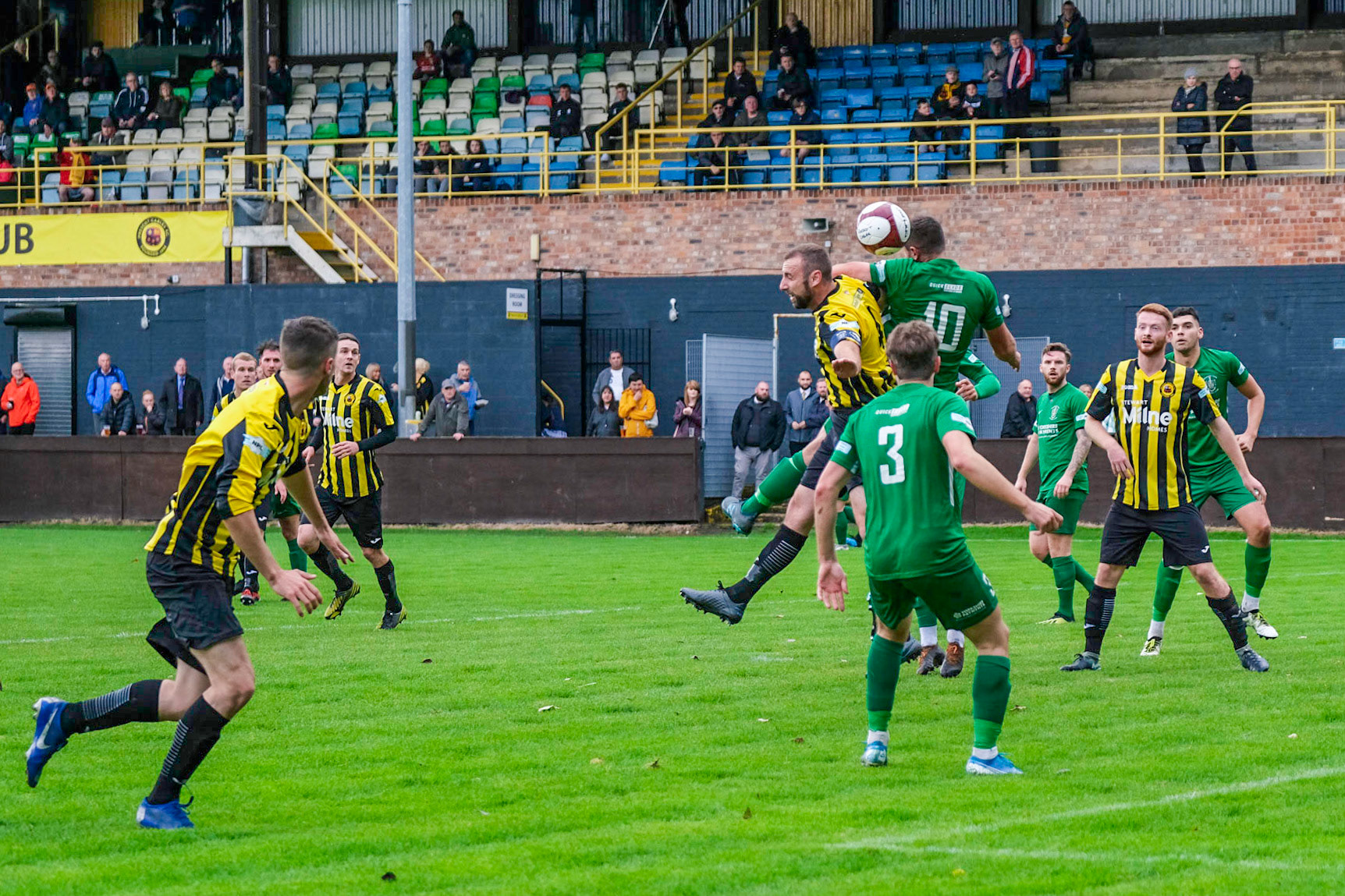 Prescot Cables vs Brighouse Town 

League match at Volair Park during the 2019/20 Betvictor Northern Premier season 28/09/2019.

Photograph by John Middleton