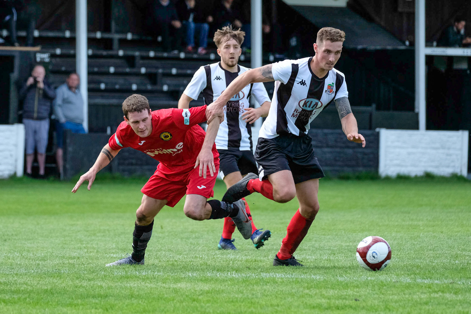 Kendal Town vs Prescot Cables 

Bet Victor League game match at Parkside Road during the 2019/20 season 17/08/2019.

Photograph by John Middleton