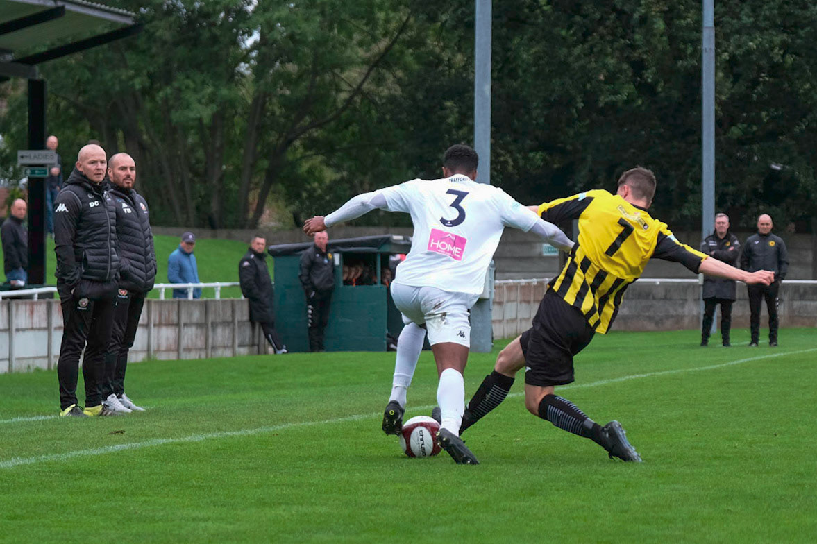 Trafford vs Prescot Cables 

League match at Shawe View during the 2019/20 Betvictor Northern Premier season 05/10/2019.

Photograph by John Middleton