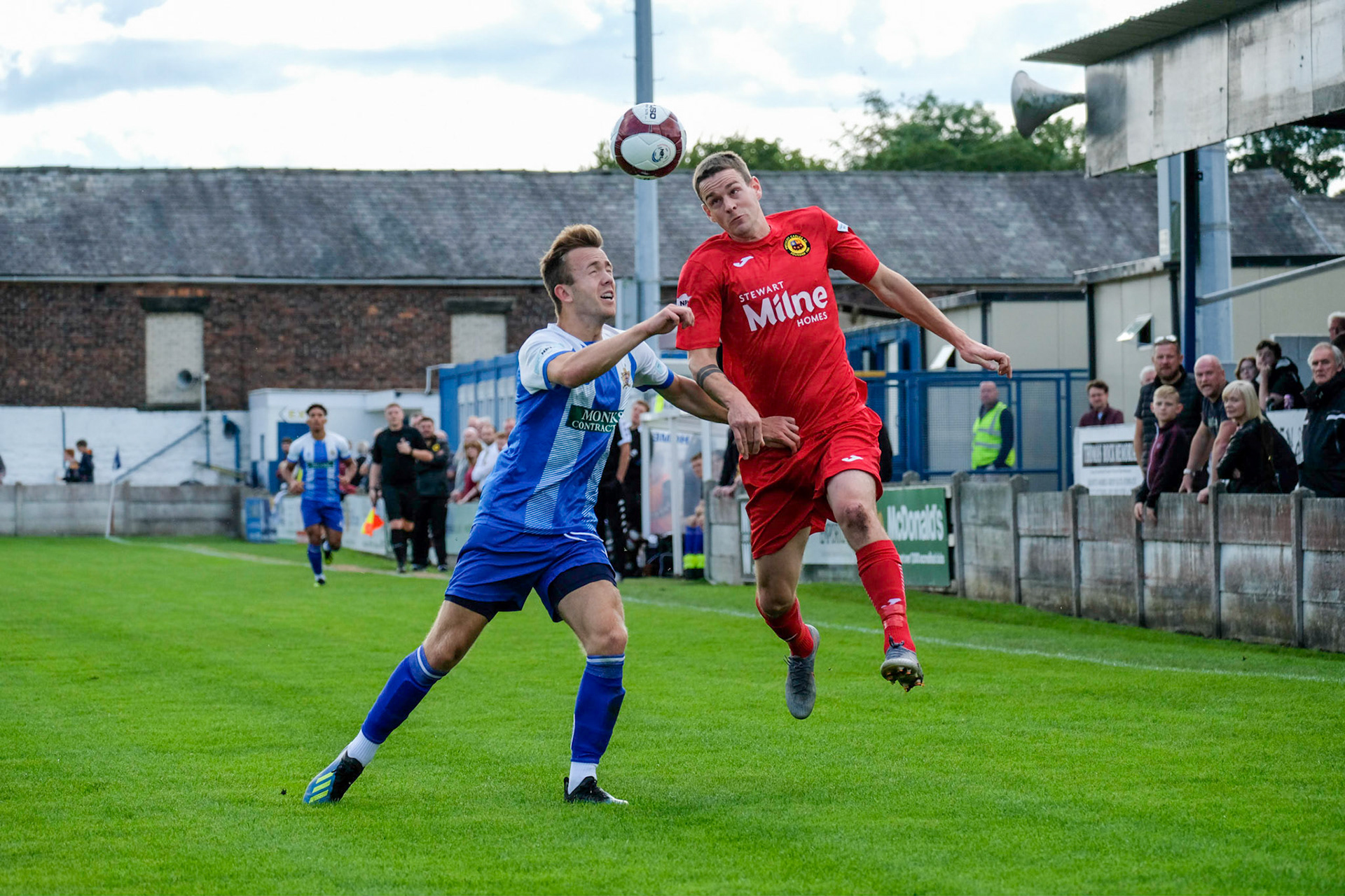 Clitheroe vs Prescot Cables 

Bet Victor League game match at Shawbridge during the 2019/20 season 07/09/2019.

Photograph by John Middleton