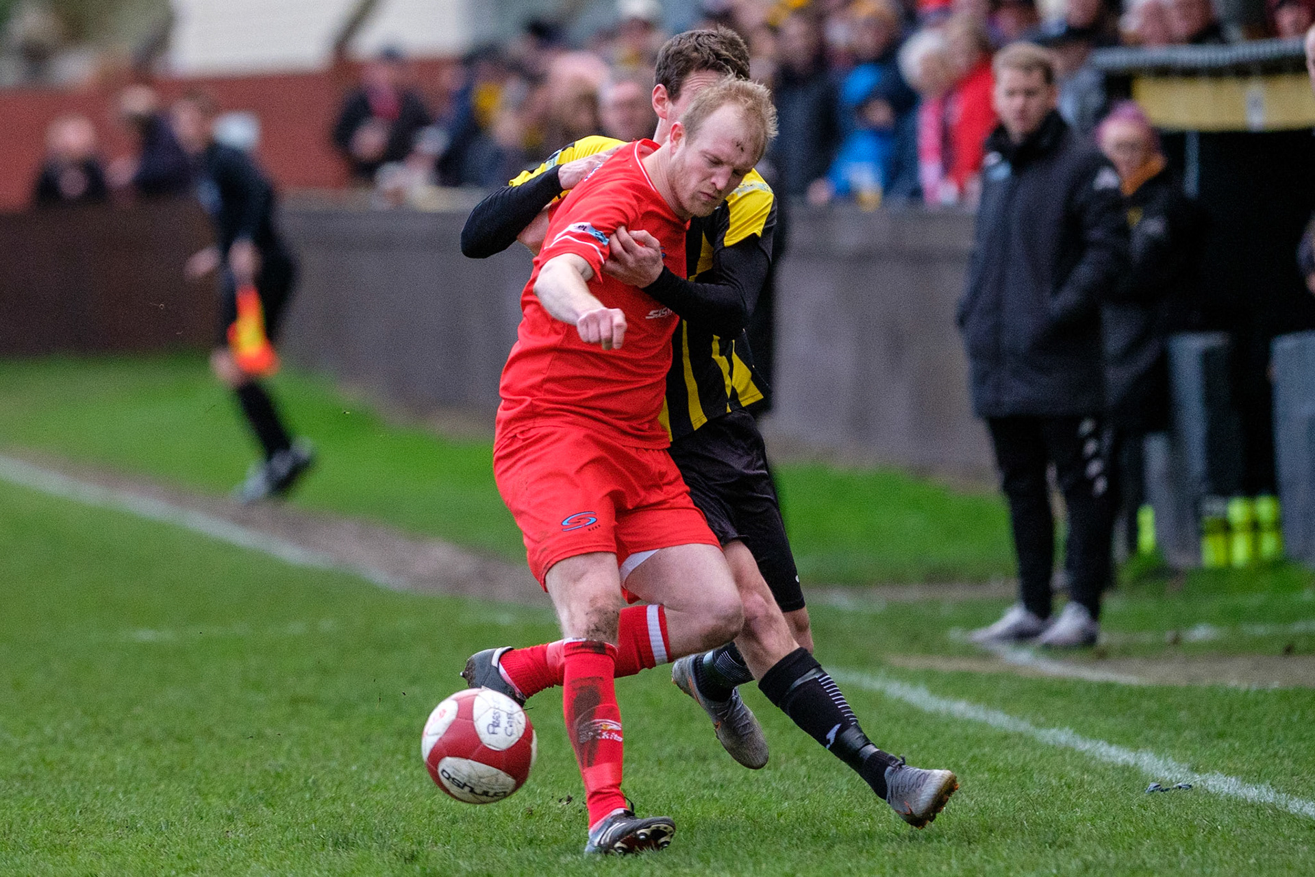 Prescot Cables vs Workington 

match at IP Truck Parts Stadium during the 2019/20 Betvictor Northern Premier season 01/02/2020.

Photograph by John Middleton